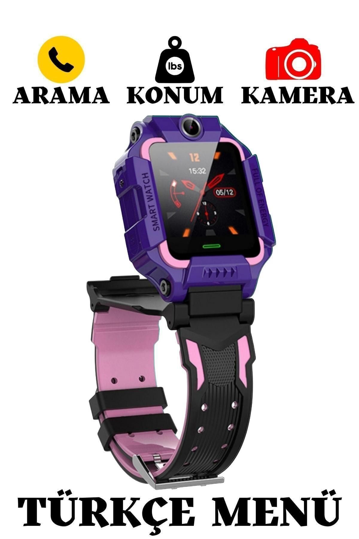 Kallow Zplus Sim Kart Özellikli Akıllı Çocuk Takip Saati - Mor Renk