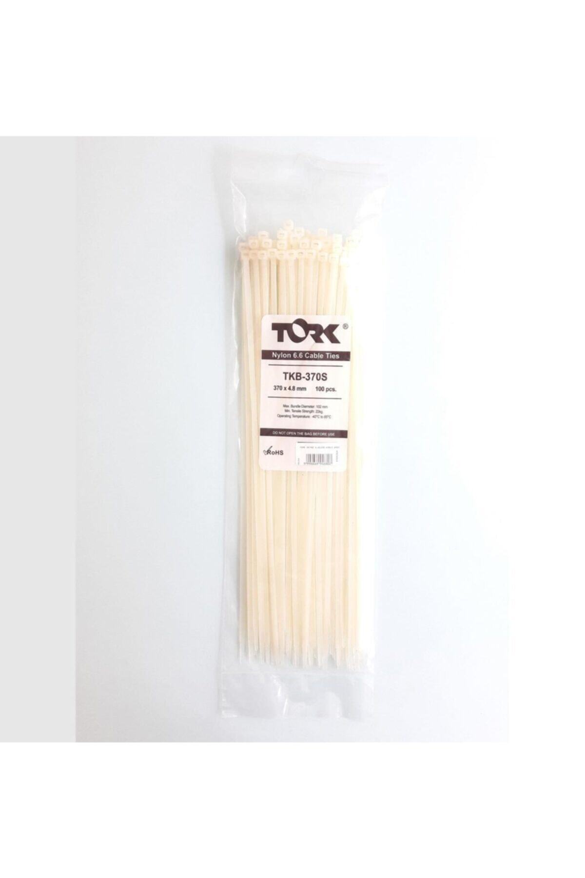 TORK Beyaz Kablo Bağı 4,8x370