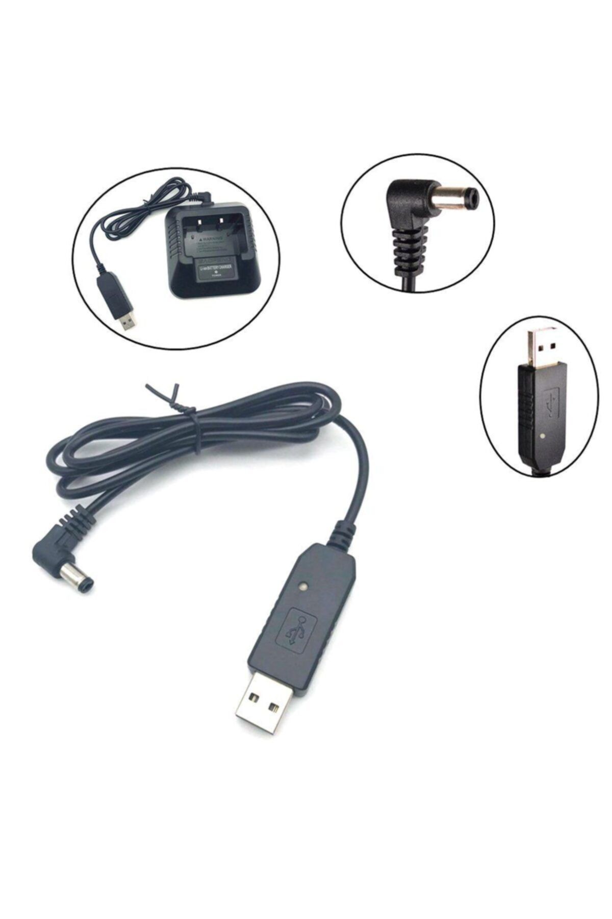 PRİVATE Baofeng Vb. Telsiz Usb Şarj Kablo. Telsizinizi Bilgisayardan, Powerbanktan, Telefon Şarjınızdan Şarj