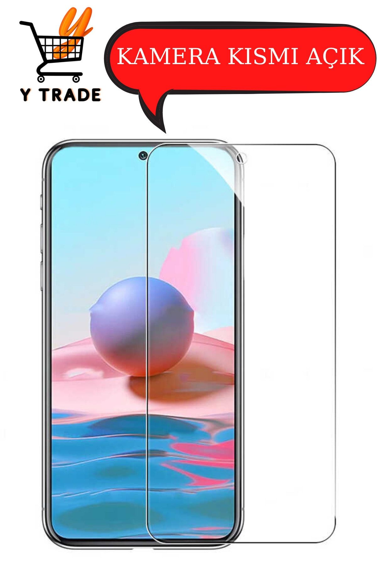 Y TRADE Samsung Galaxy A52 Uyumlu Kırılmaz Temperli Şeffaf Ekran Koruyucu Telefon Camı