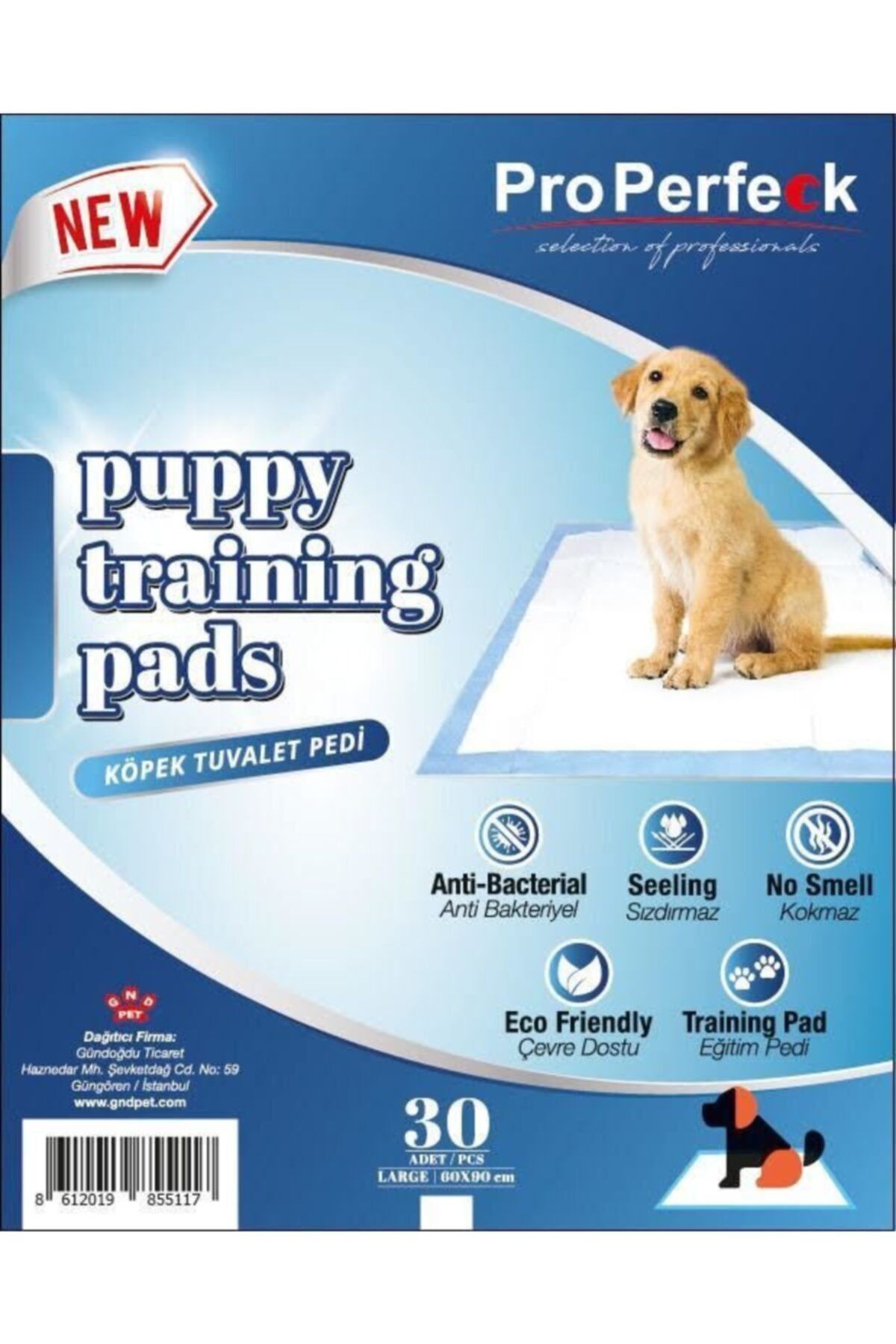 pro perfeck 60x90 Kedi Köpek Çiş Pedi 30 Adet Süper Emici Doku Çiş