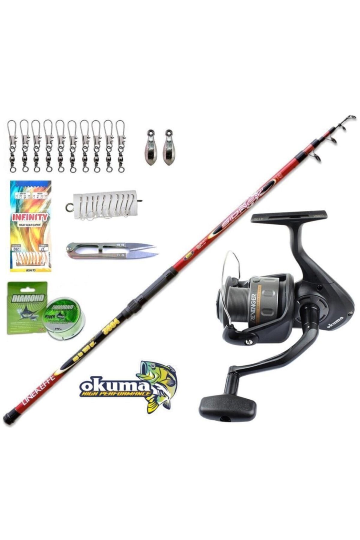 Okuma Revenger Rv-55 Lineaeffe Sidney 350cm 150 Gr Olta Takımı Seti