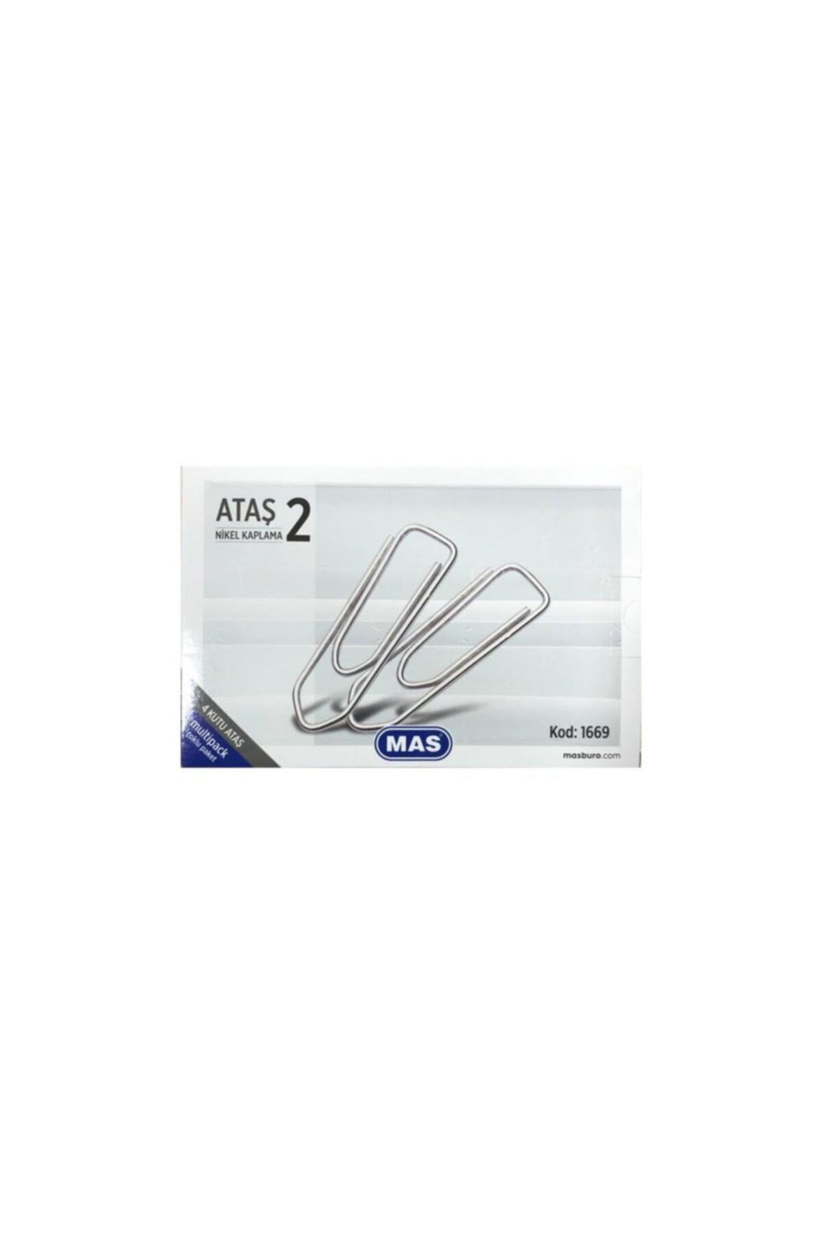Mas Multıpack - Ataş No:2 Nikel Kaplı 100 Adet X 4
