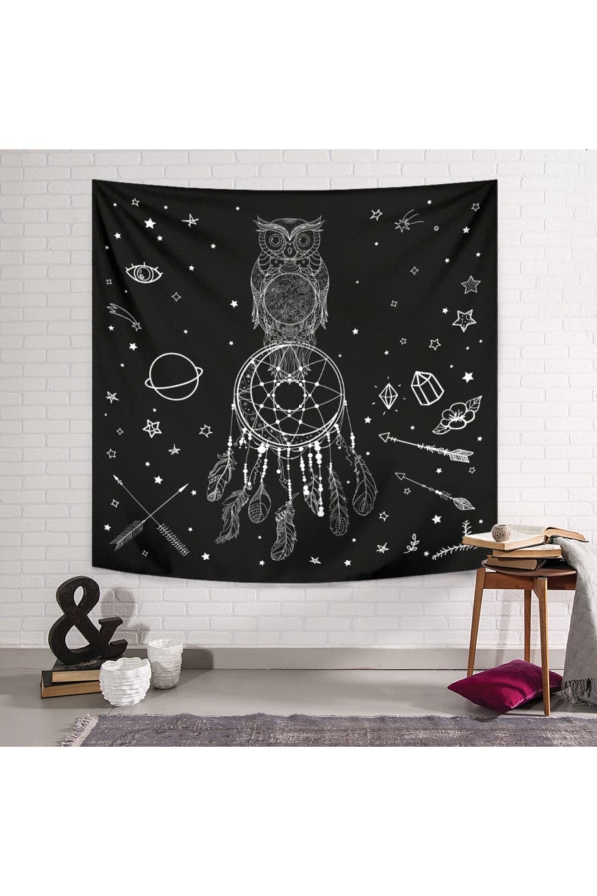 PASAJ HOME Owl Draw Duvar Örtüsü