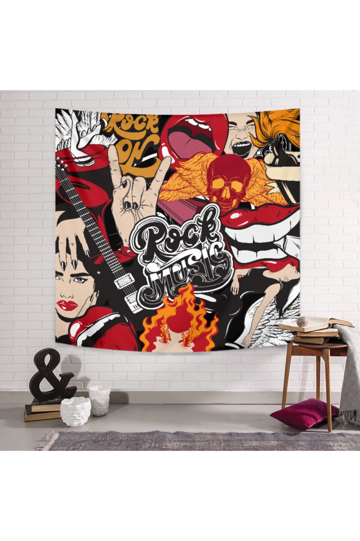 PASAJ HOME Rock Music Duvar Örtüsü