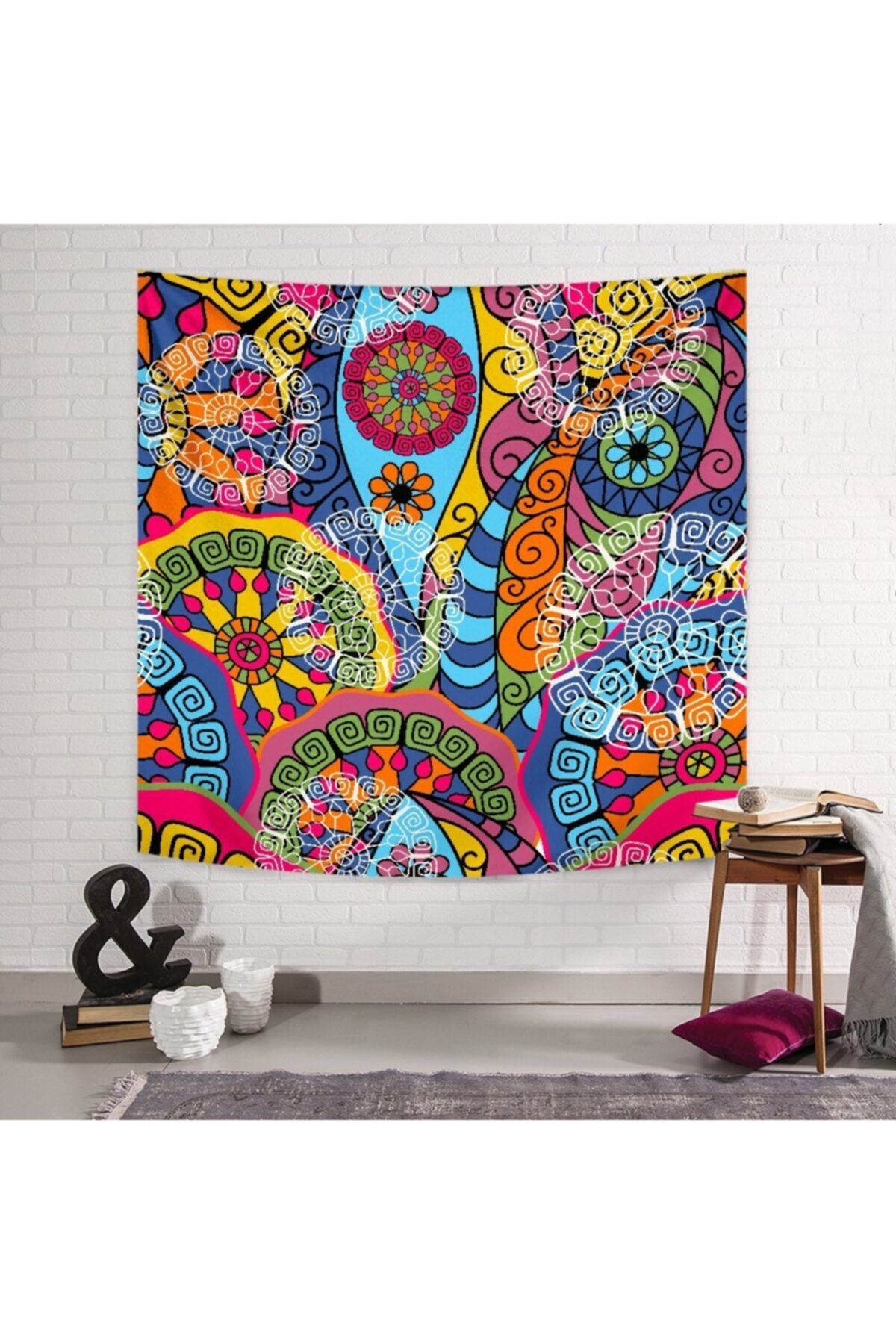 PASAJ HOME Neşeli Mandala Duvar Örtüsü