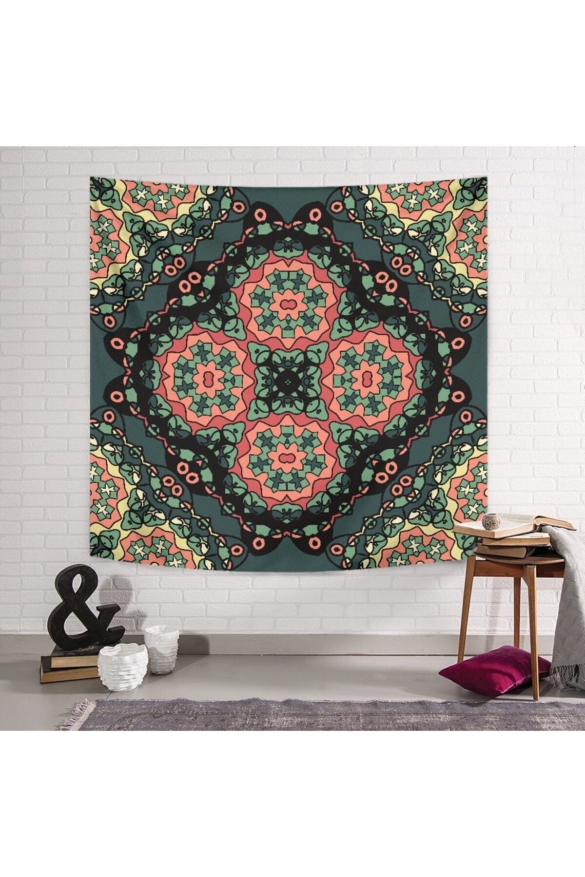 PASAJ HOME Cross Mandala Duvar Örtüsü