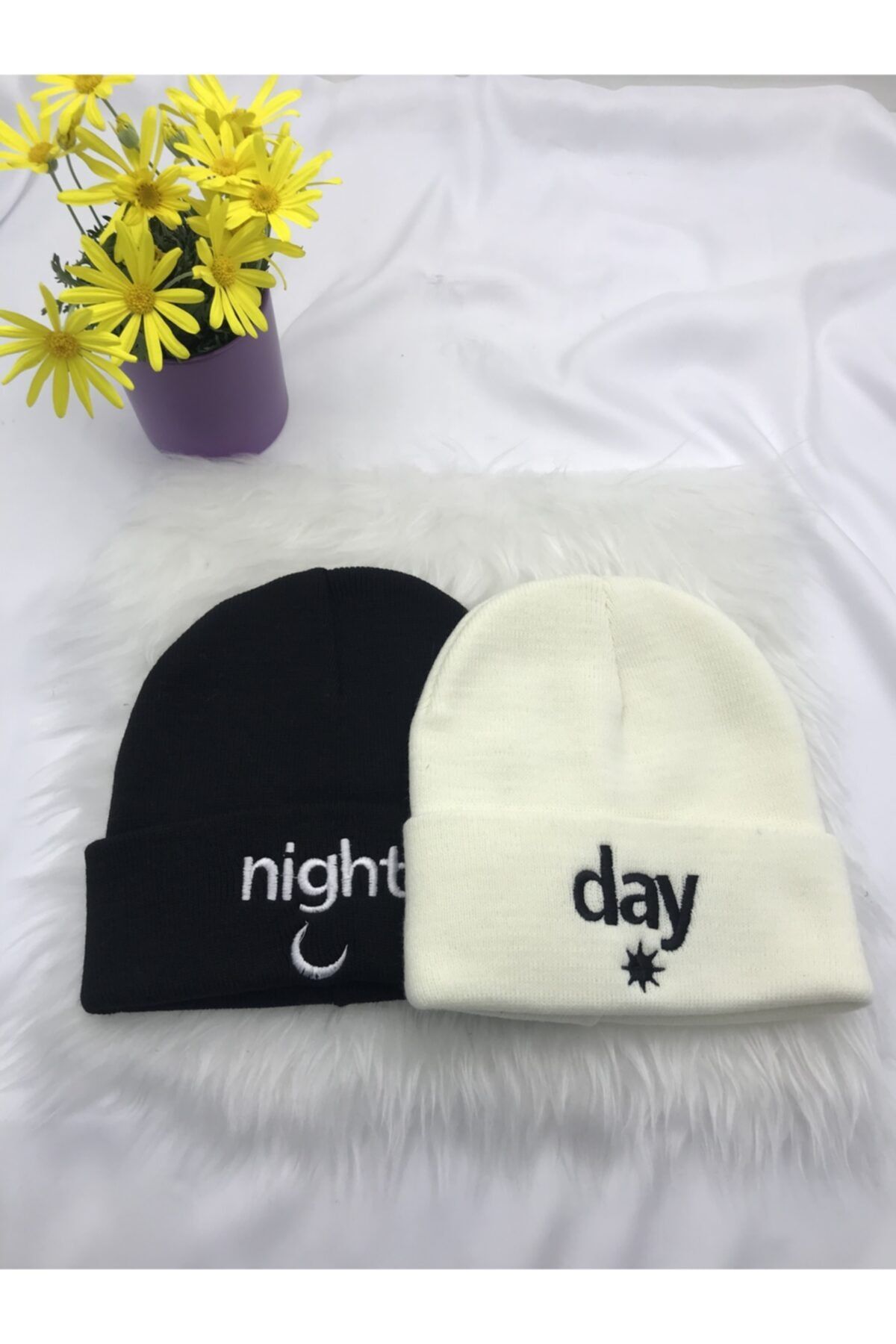 MARTI BUTİK Day Night 2’li Bere Takımı