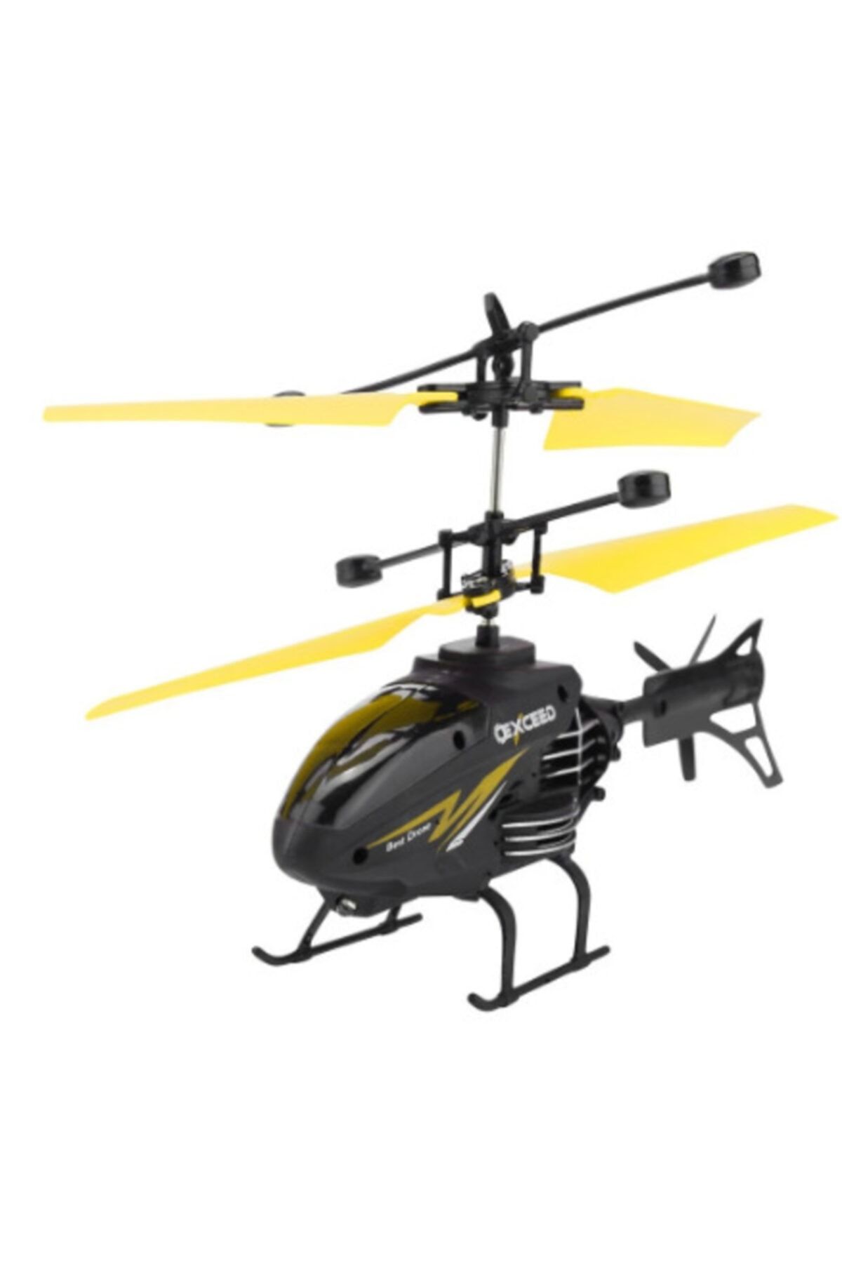 YM Toys Mini Rc Kızılötesi Indüksiyon Uzaktan Kumanda Rc Oyuncak Helikopter Sarı