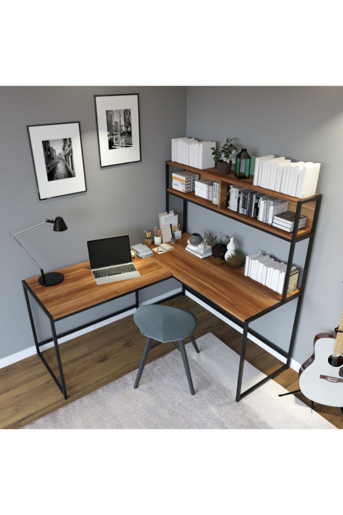 Fupe Shop Zekiye Çalışma Masası Ceviz 154 X 72 X 60
