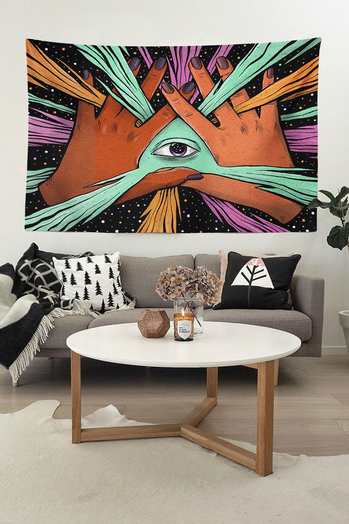 Wunjo Psychedelic Eye / Duvar Örtüsü