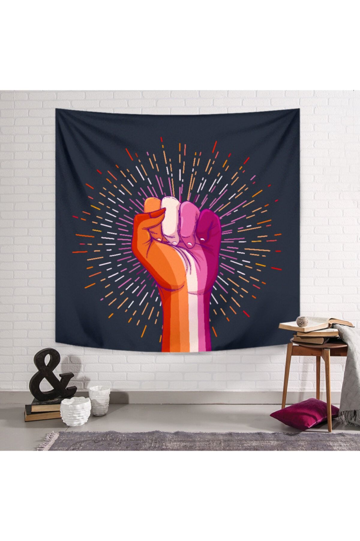 PASAJ HOME Colorful Yumruk Duvar Örtüsü