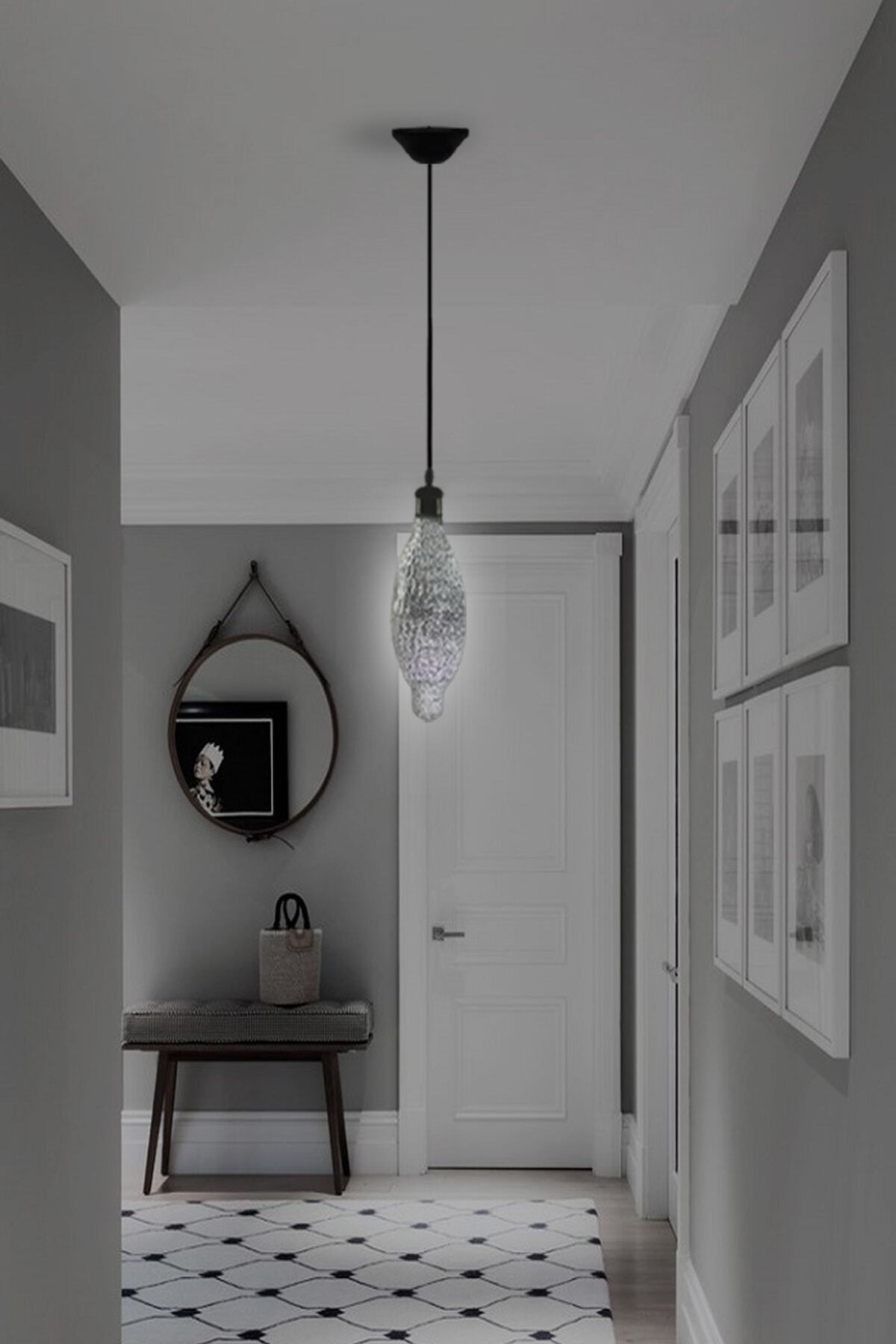 DÜNYA LED 8w Cam Sarkıt Avize Salon Cafe Çocuk Odası Hol Ofis Aydınlatması