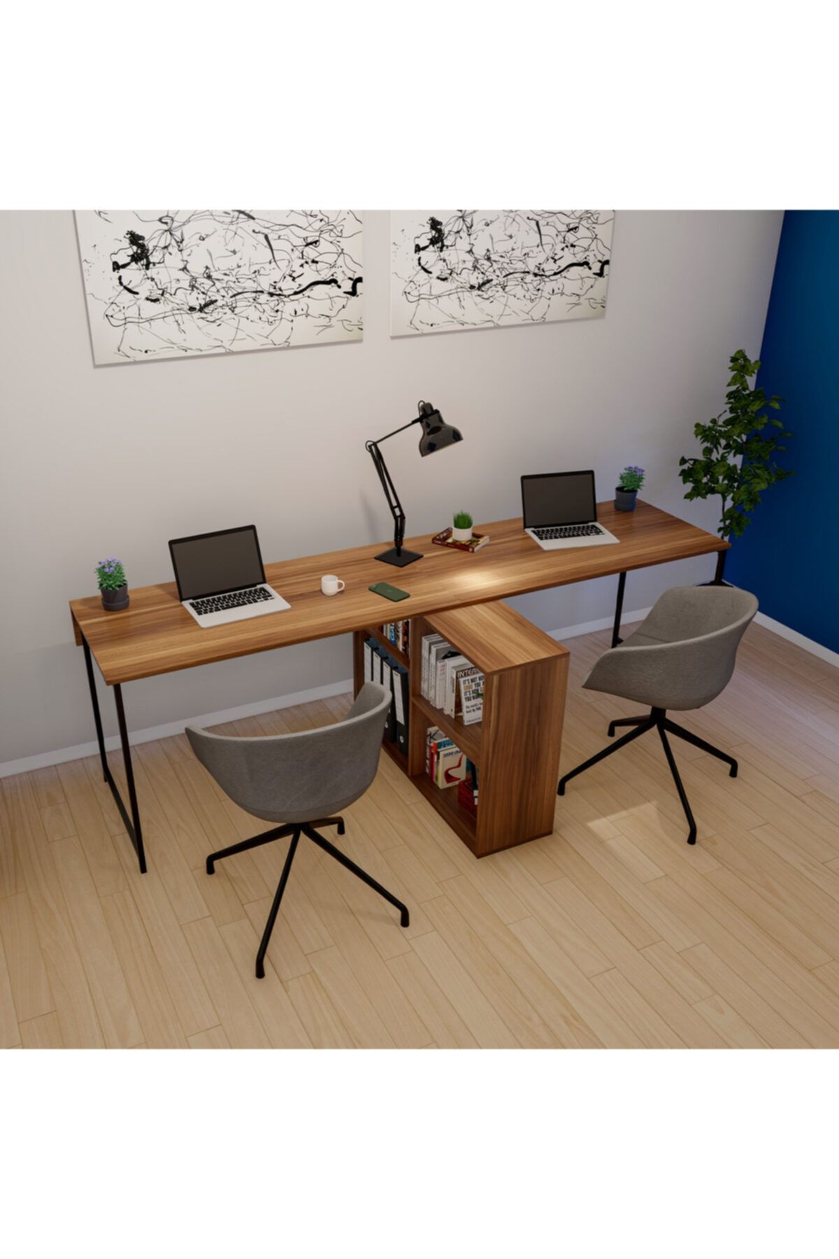 Fupe Shop Zarife Çalışma Masası Meşe 240 X 72 X 60