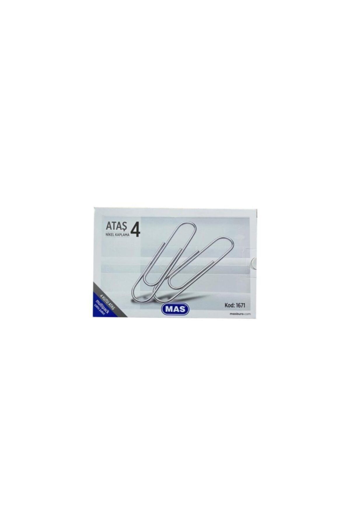 Mas Multıpack - Ataş No:4 Nikel Kaplı 100 Adet X 4