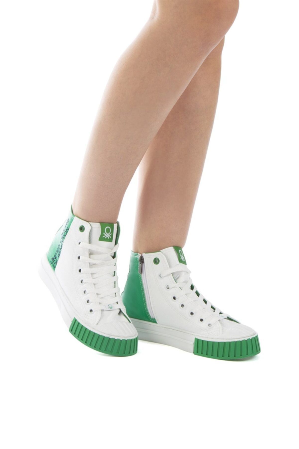 Benetton Bn-30538 Kadın Spor Ayakkabı Beyaz