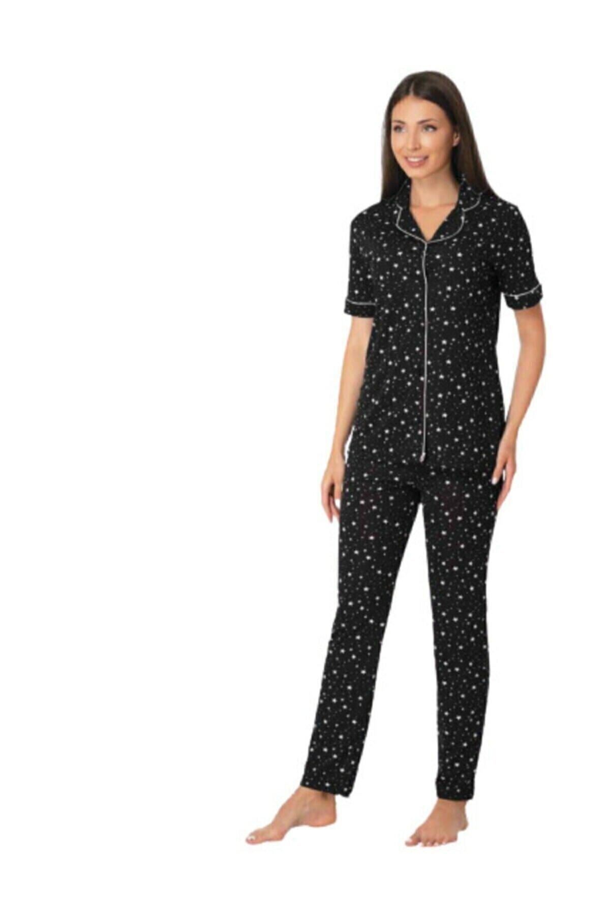 Effort Pijama Efortt Önden Düğmeli Lohusa Pijama Takımı