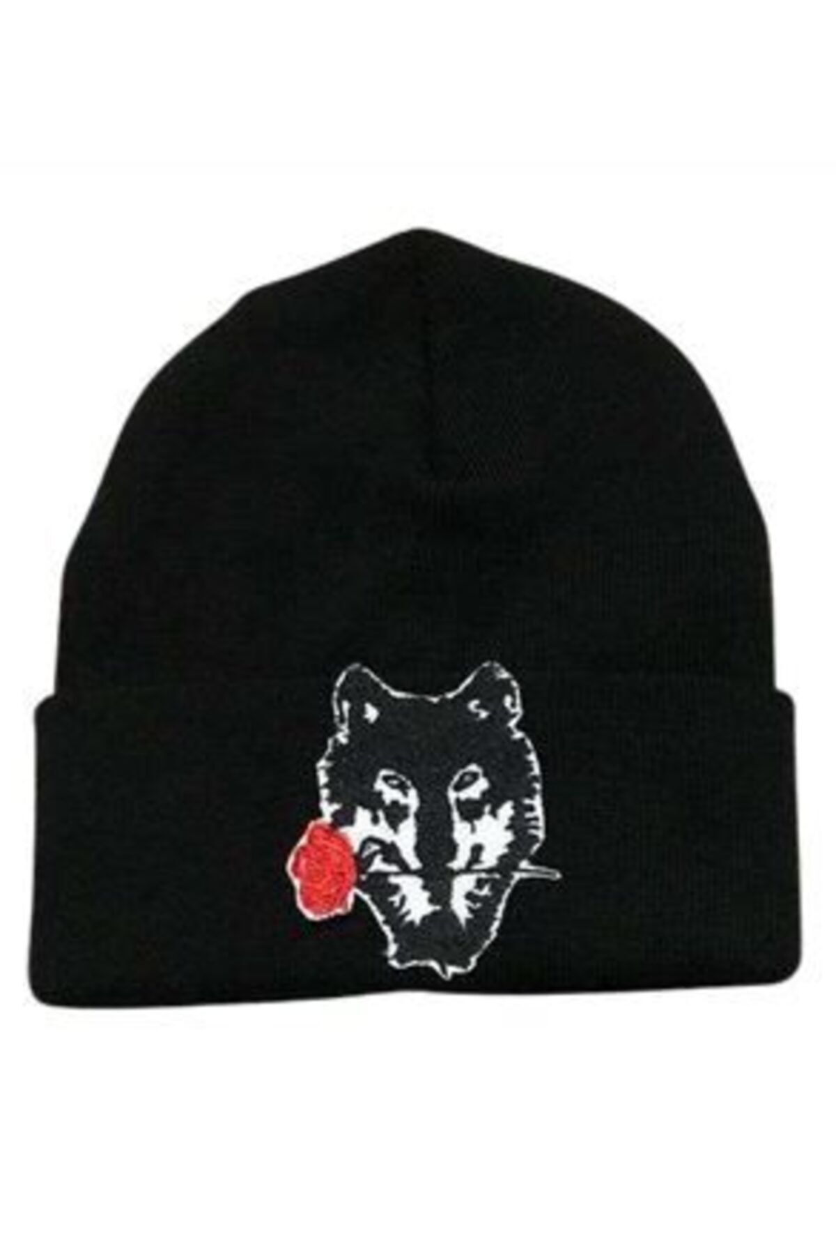 YOS TREND Unisex Bere Özel Kurt Tasarım Unisex Bere