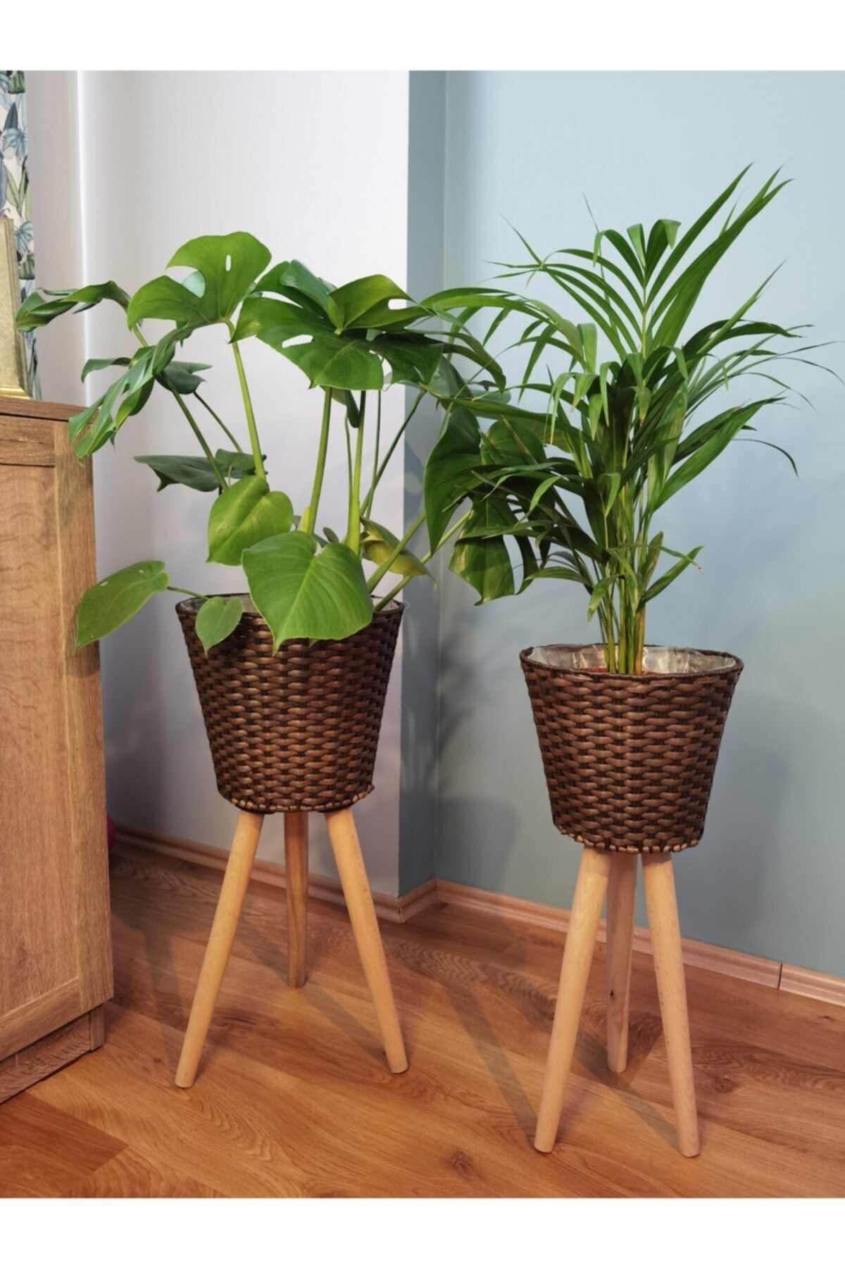 Balcony Flower 2'li Ayaklı Sepet Saksılık