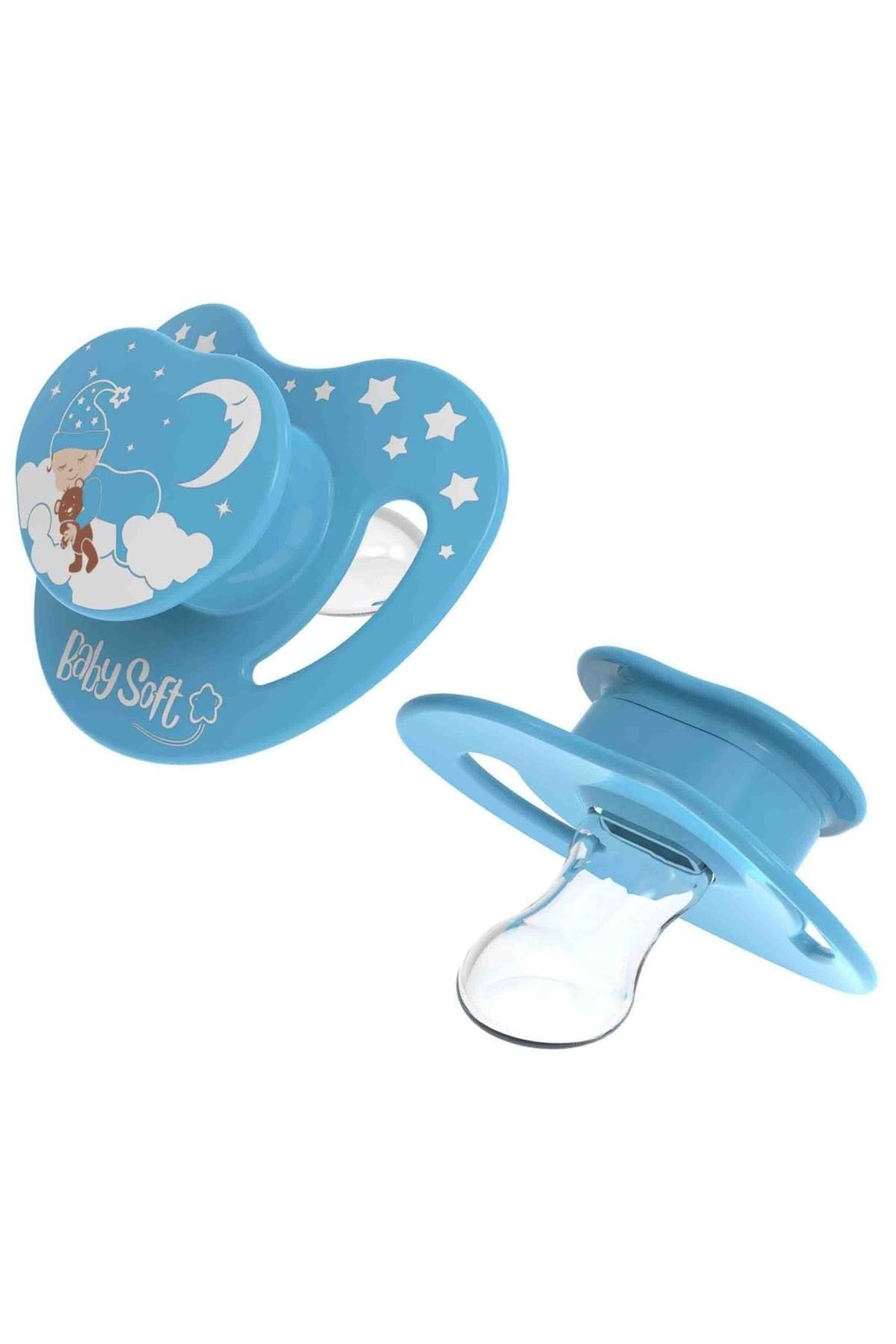 Baby&Baby Baby Soft Silikon Damaklı Uyku Emziği 1 No 0 6 Ay Mavi