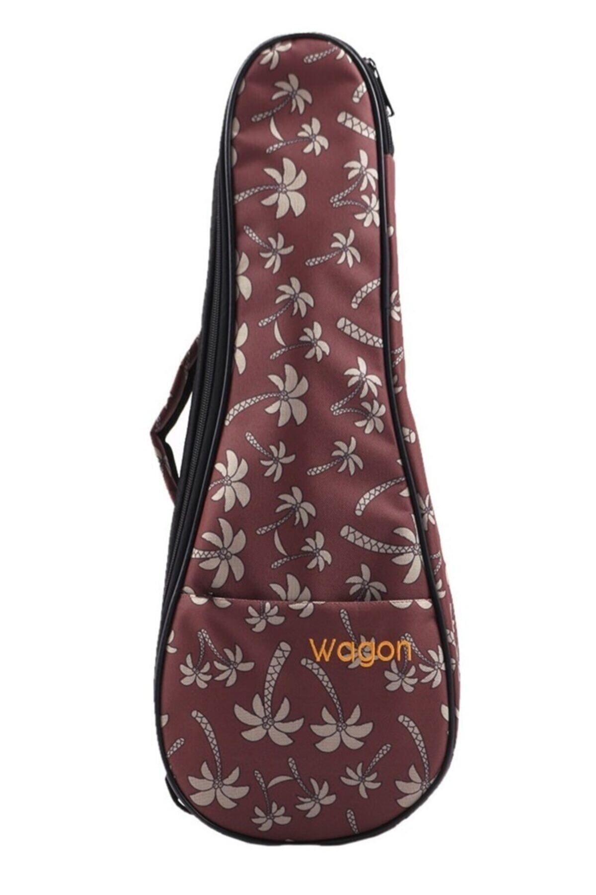 Wagon Case 03 Serisi Soprano Palmiye Desenli Soprano Ukulele Çantası