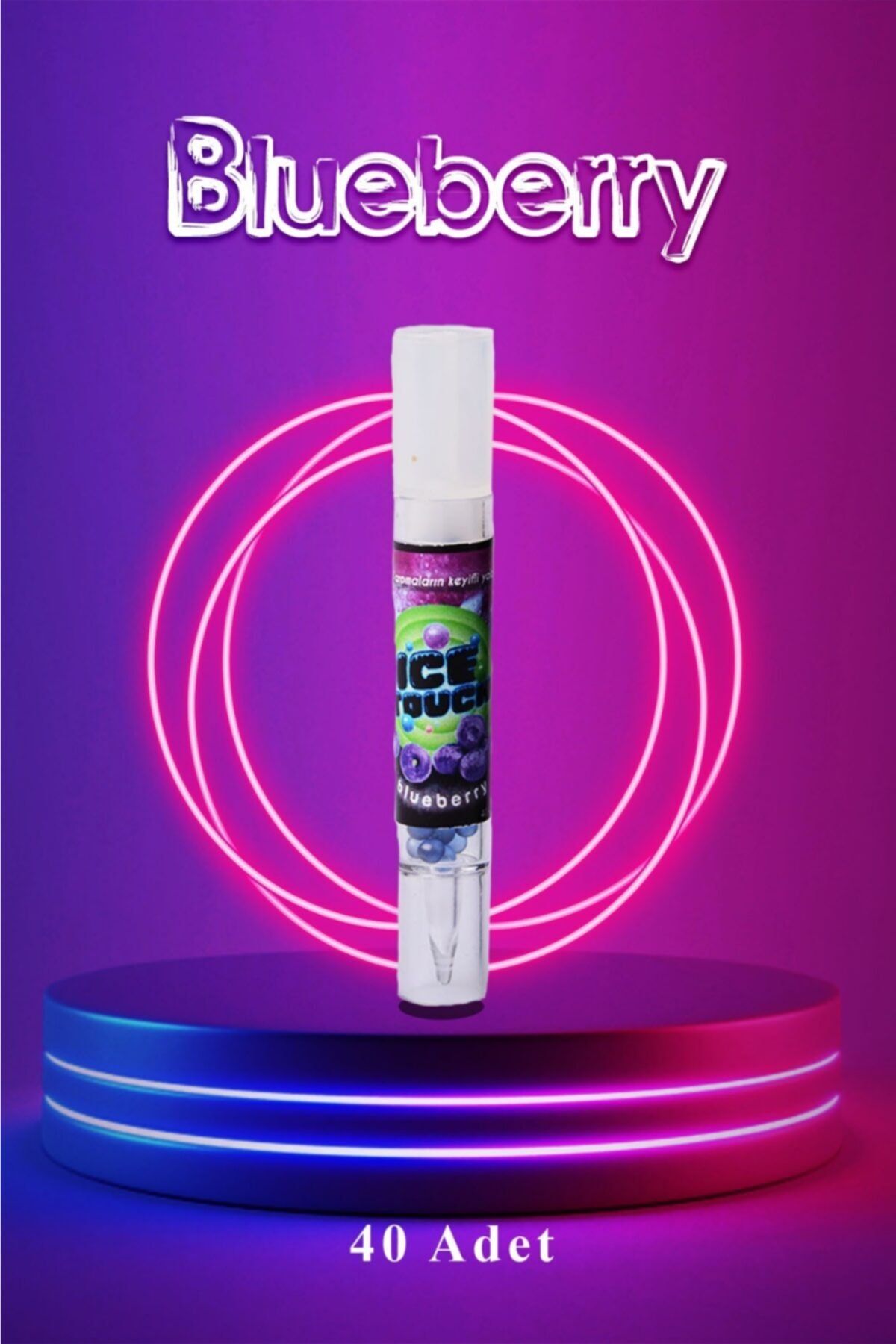 ice touch Mentol Turkiye Mentol Topu 40 Adet Blueberry Böğürtlen Aplikatörlü