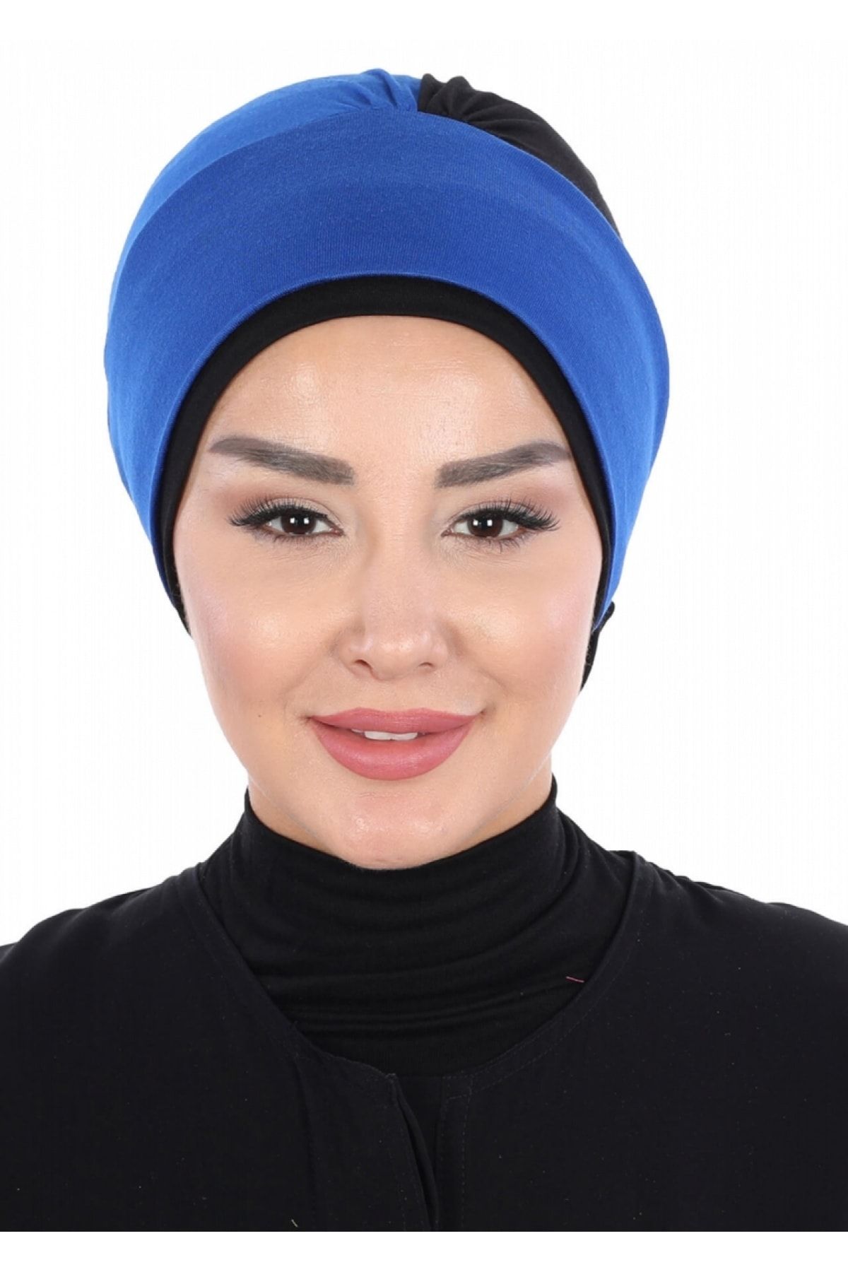 DREAM VEGA Çift Renkli Güllü Bone Saks - Siyah