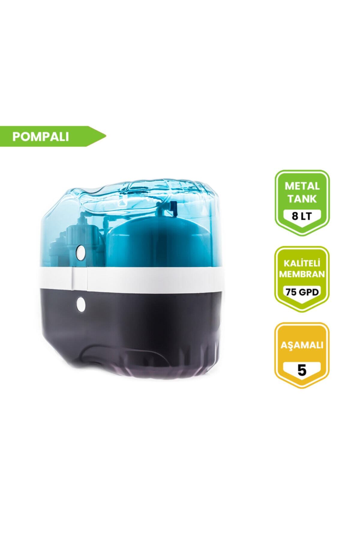 Aquma Mavi 5 Aşamalı Pompalı Su Arıtma Cihazı