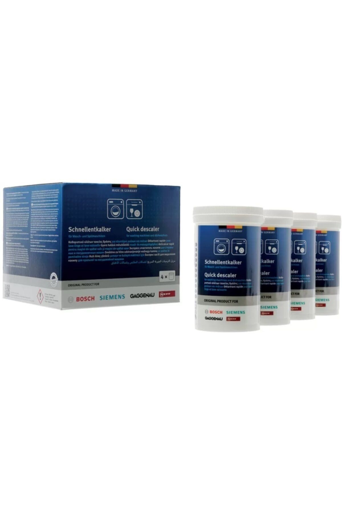 Bosch Siemens Çamaşır Ve Bulaşık Makineleri Için Kireç Çözücü 4'lü