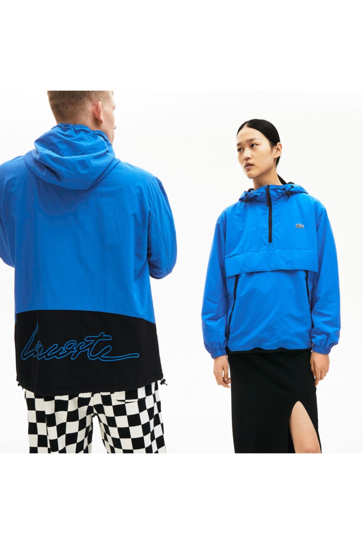 Lacoste Lıve Unisex Mavi Yağmurluk