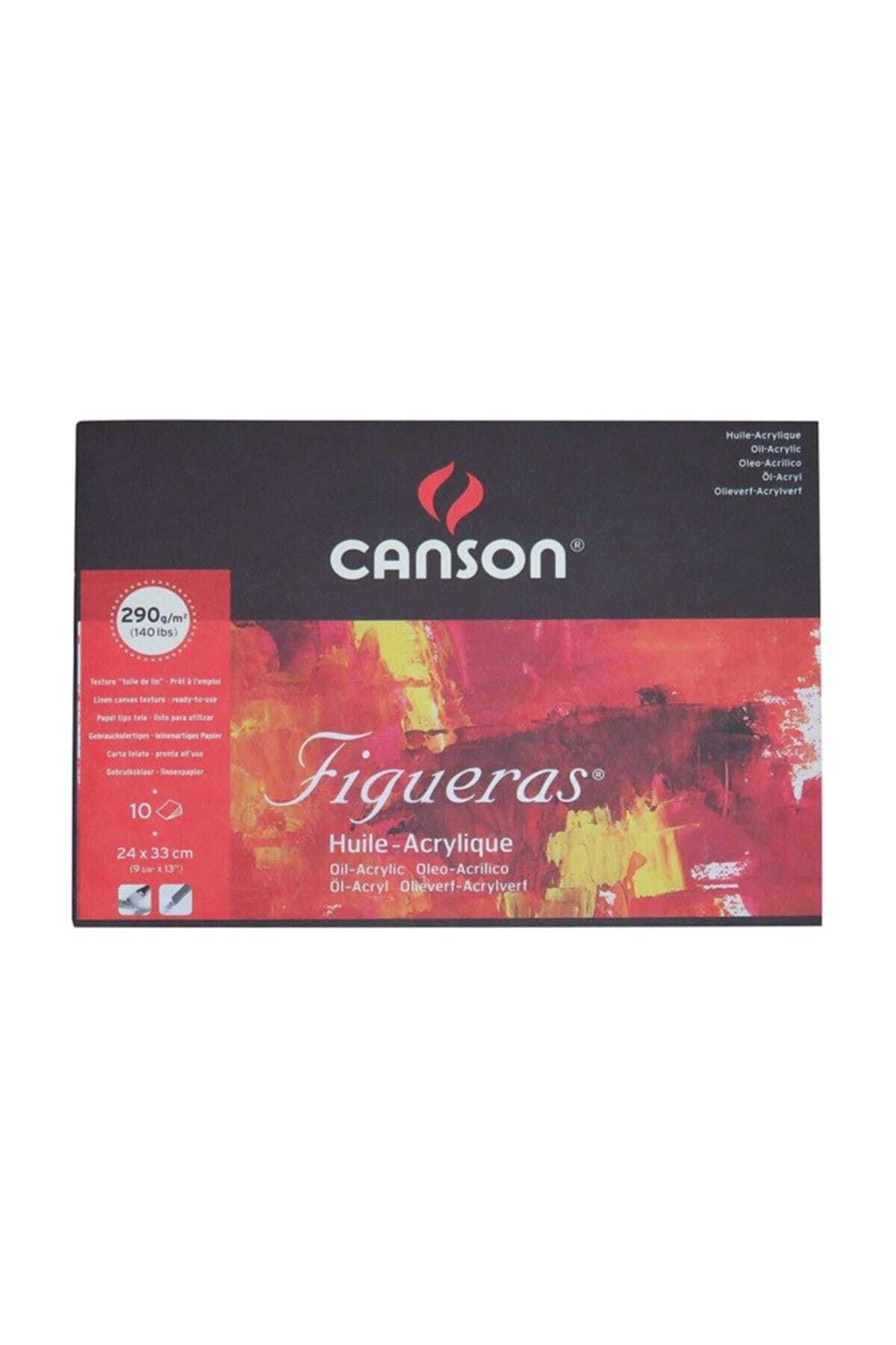Canson Figueras Tuval Görünümlü Yağlıboya Defteri 290 gr. 24x33 cm. 10 Sayfa
