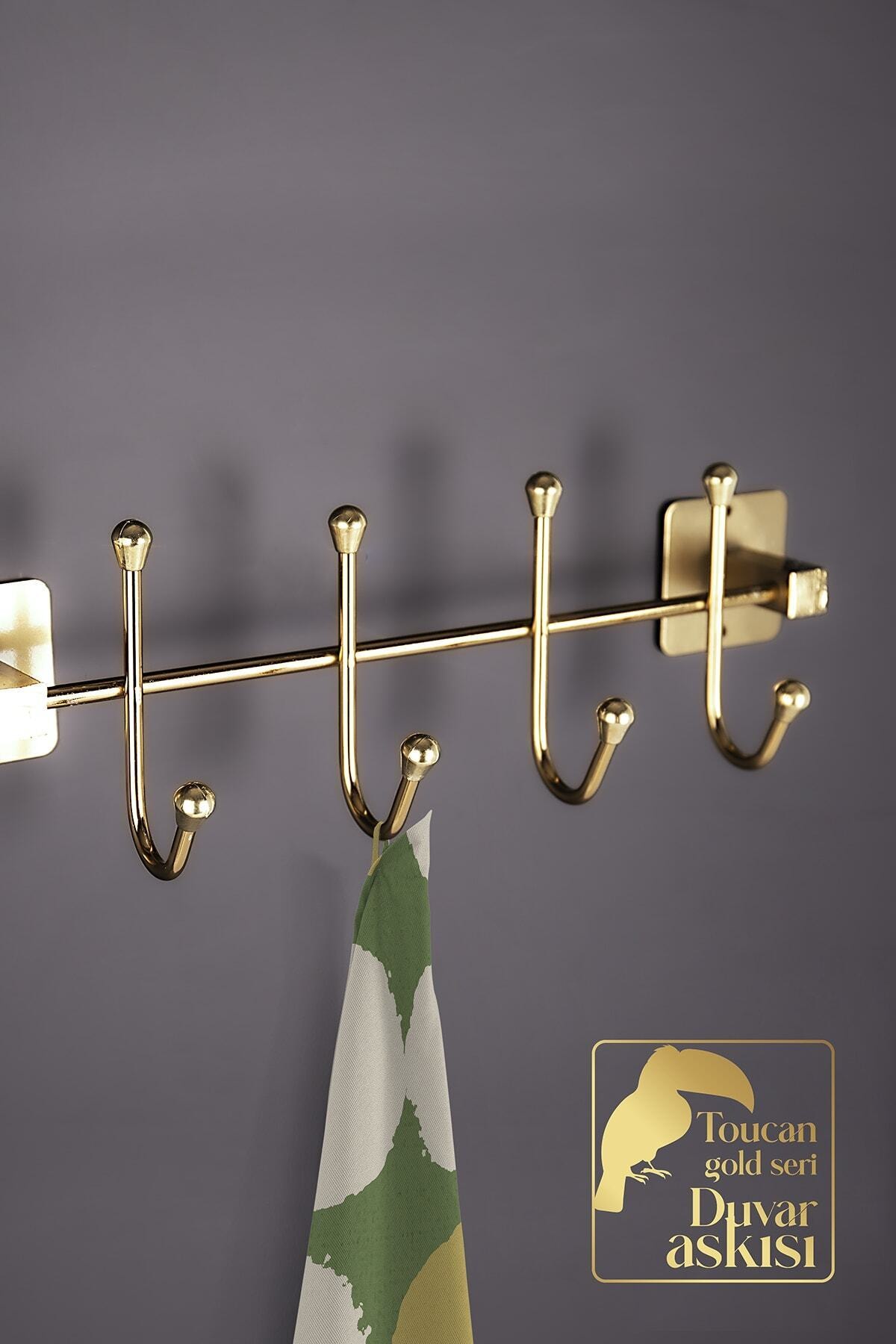 Innova 4'lü Kendinden Yapışkanlı Kapı Duvar Askılığı / Gold