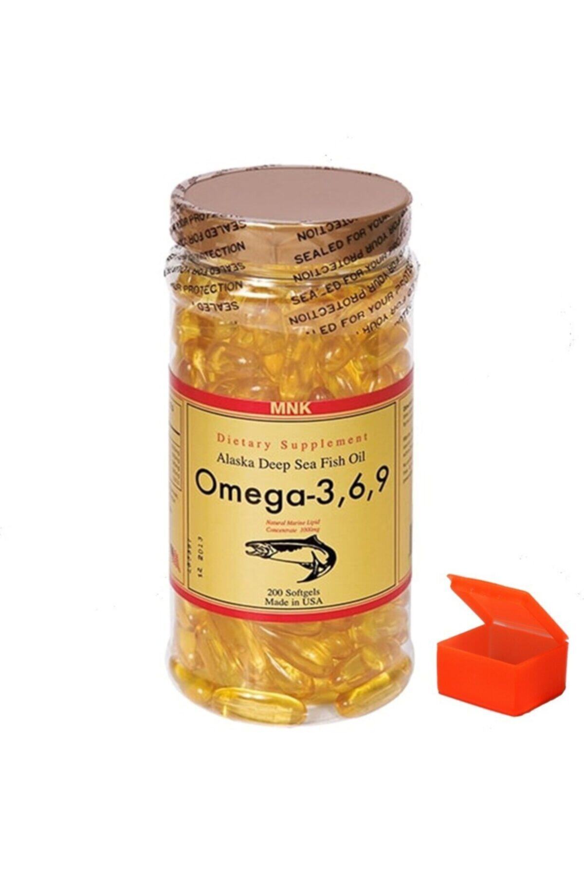 Mnk Omega 3.6.9 Balık Yağı 200 Softgel + Hap Kutusu Hediyeli