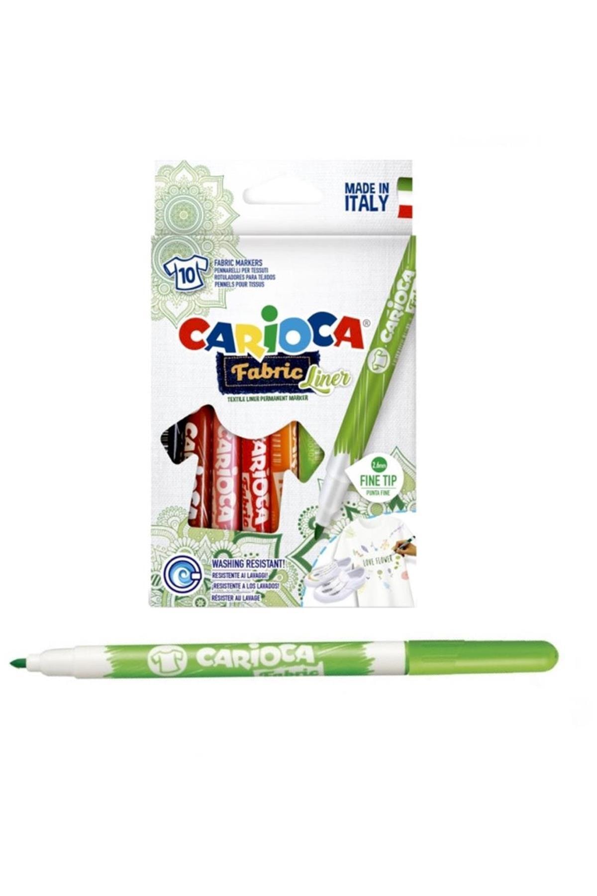 CARIOCA Keçeli Kumaş Boyama Kalemi Seti 10'lu  Pastel Boya