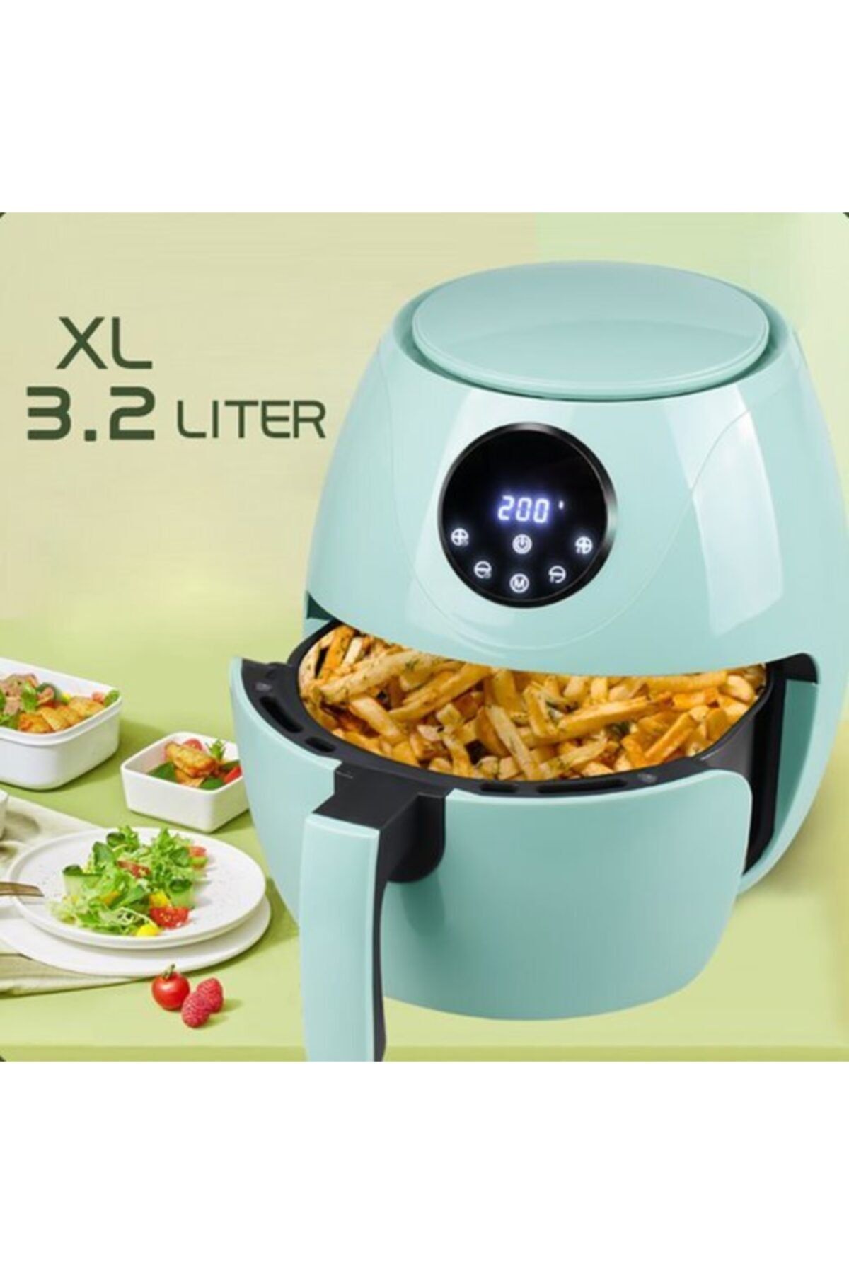 TamamElek En- Xl 3.2 Litre Hava Fritözü Yağsız Kızartma Makinesi