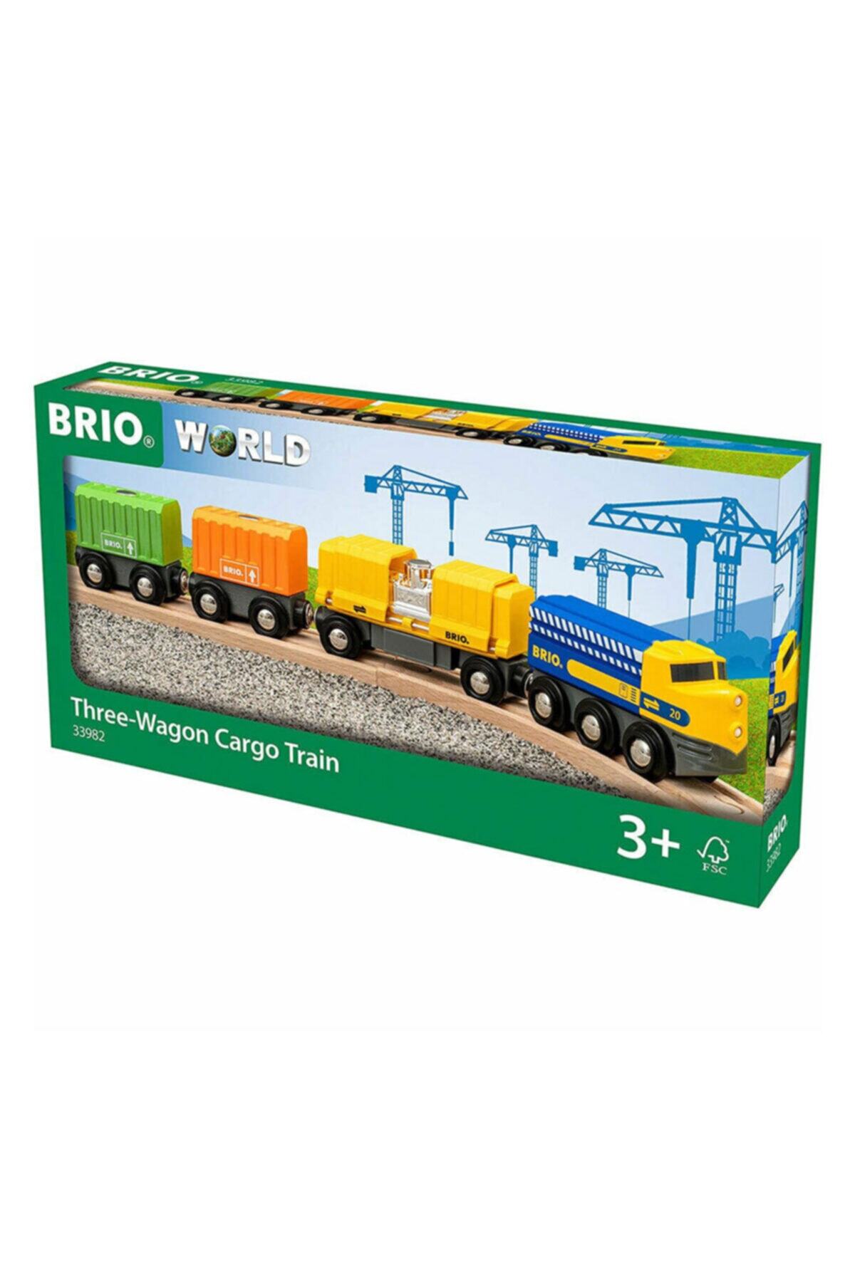 BRIO World 3 Vagonlu Kargo Treni 33982