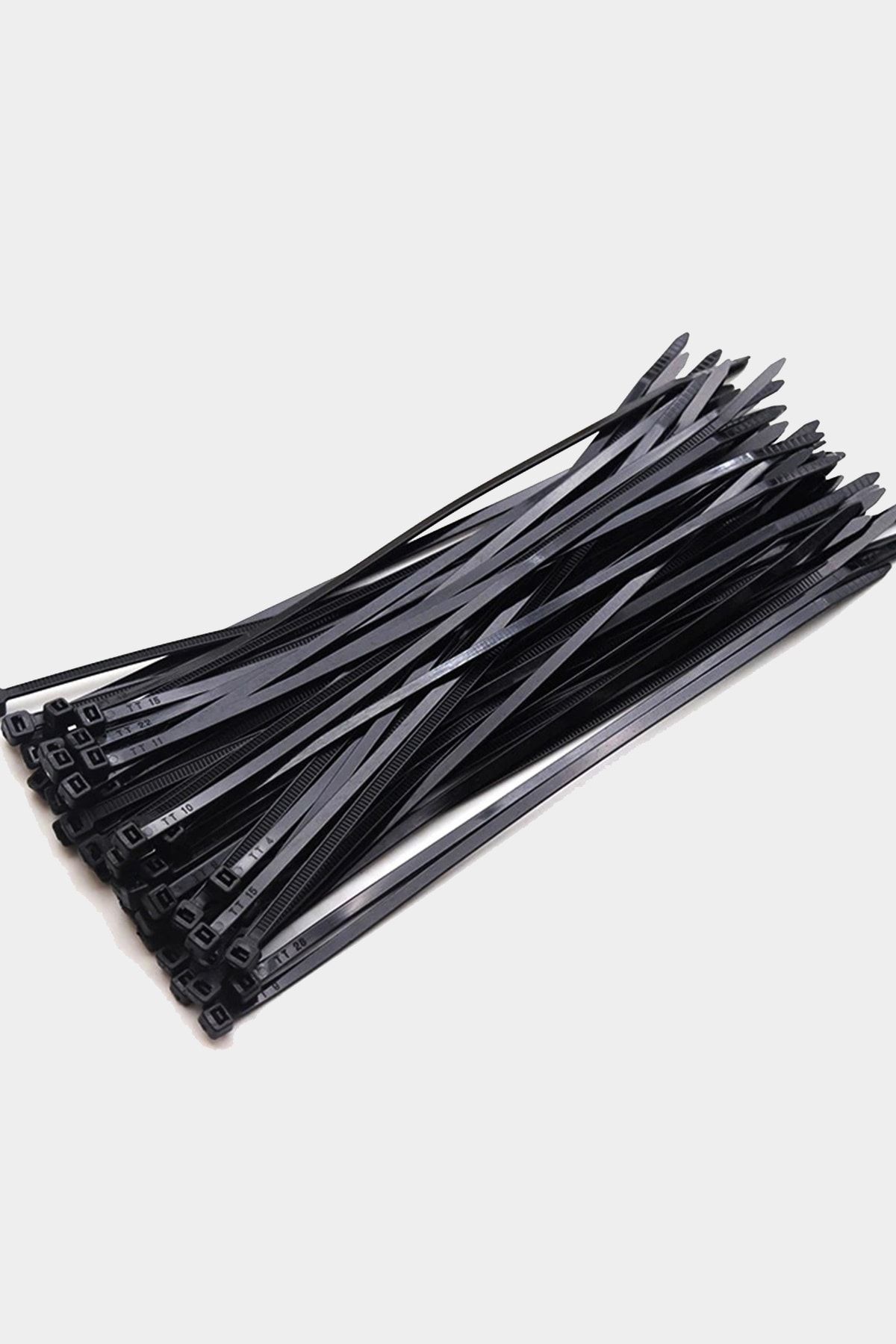 Uniquem 500 Adet Siyah Plastik Kelepçe Cırt Kablo 4,8 50cm Uzunluk