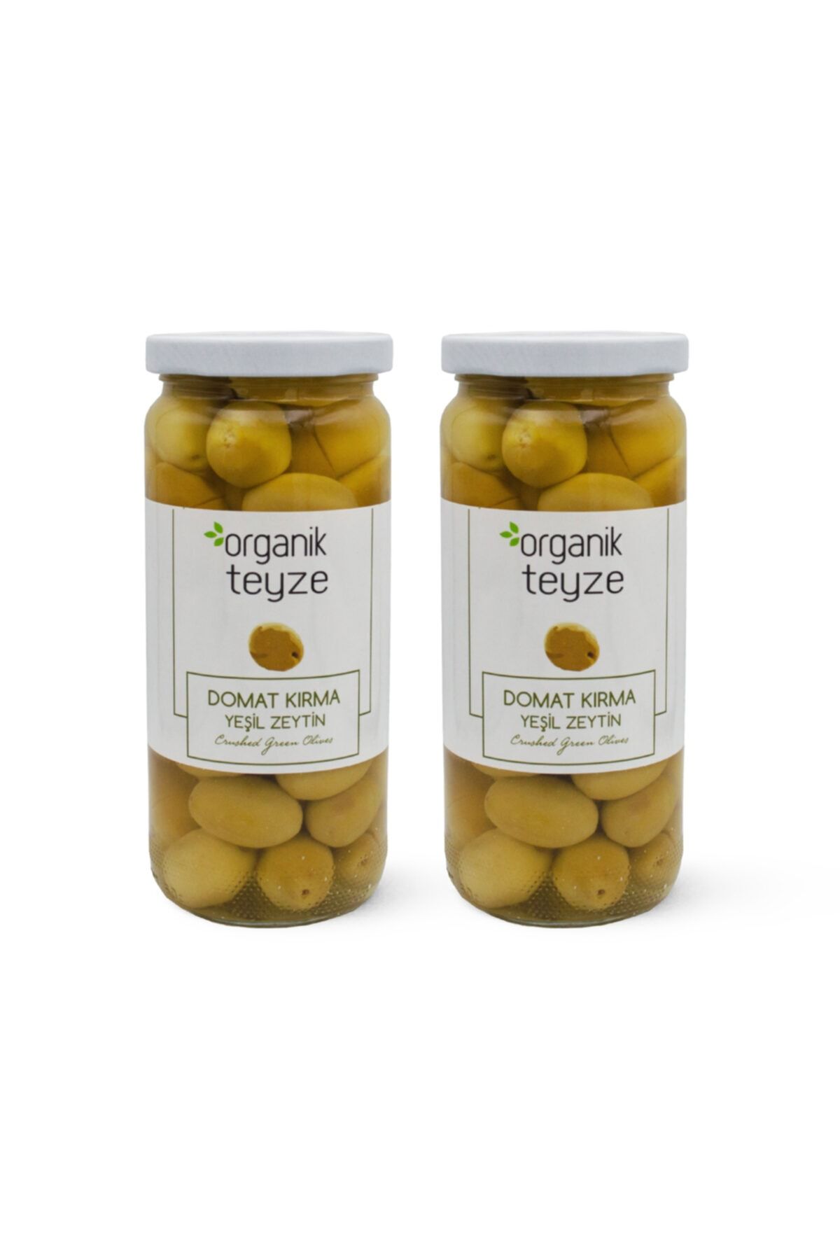 Organik Teyze Domat Kırma Yeşil Zeytin 300 G (3 Xl) 2'li Avantaj Paketi