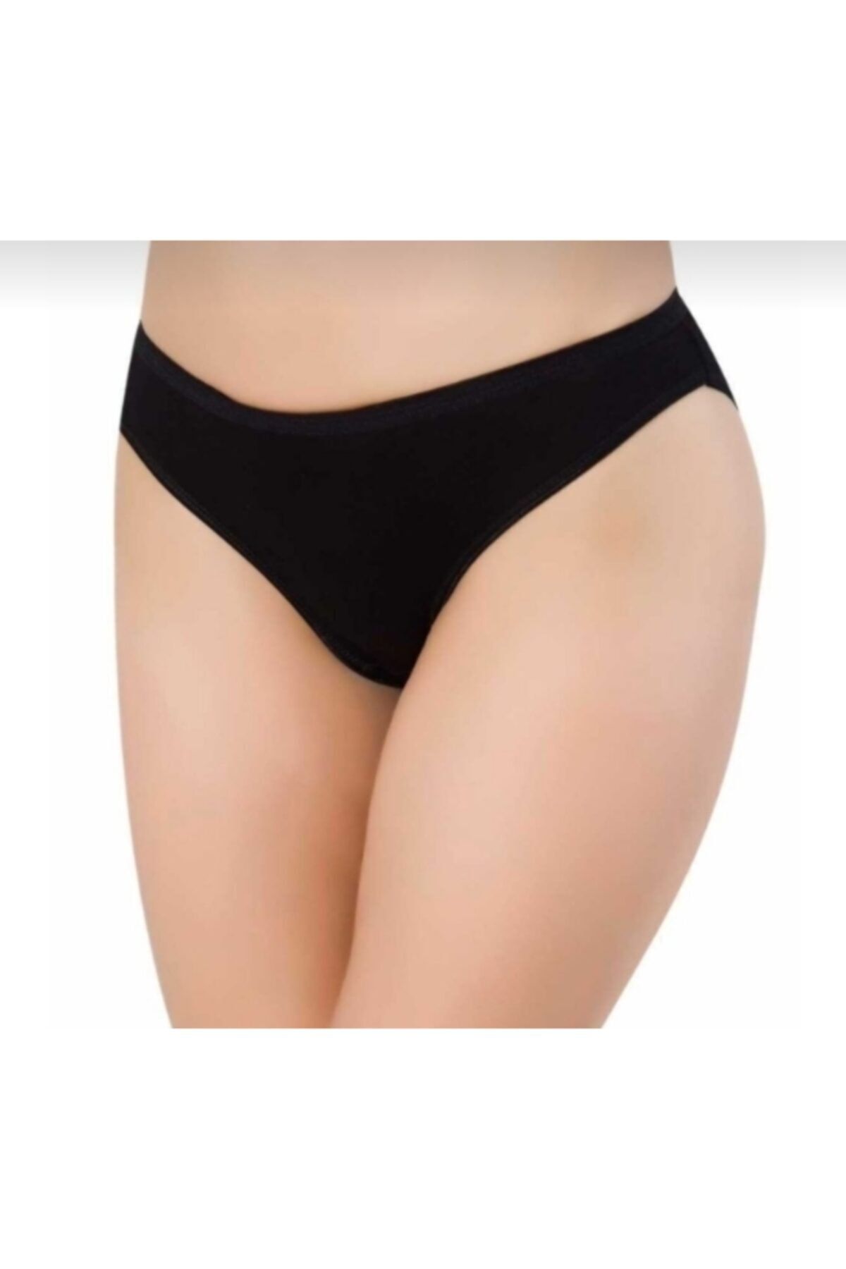 vanka tekstil Kadın Papatya Siyah Slip Külot
