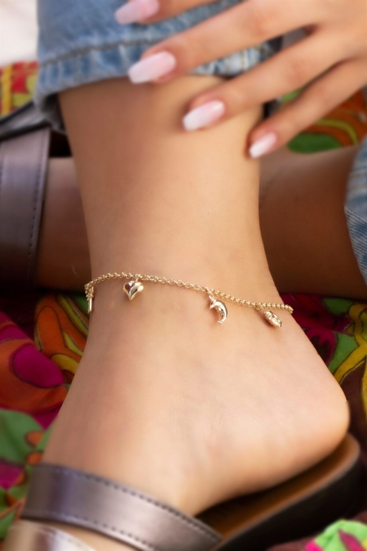 Goldium Jewellery Altın Sallantılı Charm Halhal