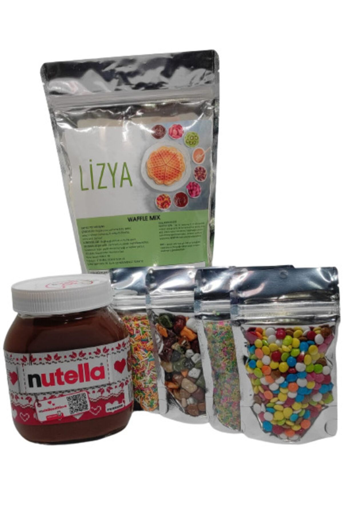 Nutella 630gr+ Waffle Tozu 500gr+ 4 Adet Pasta Süsü