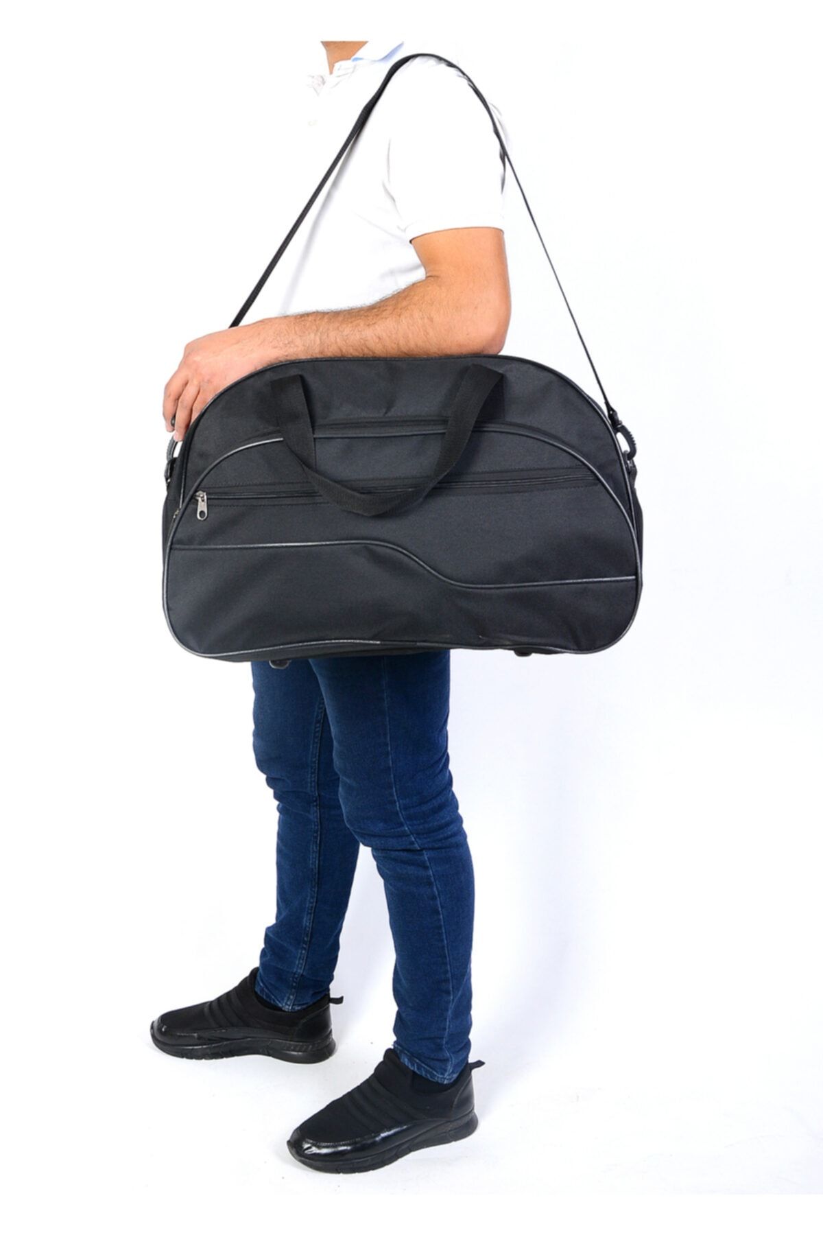 OBAY LİFE Unisex Planet Siyah Seyehat El Valiz Çantası