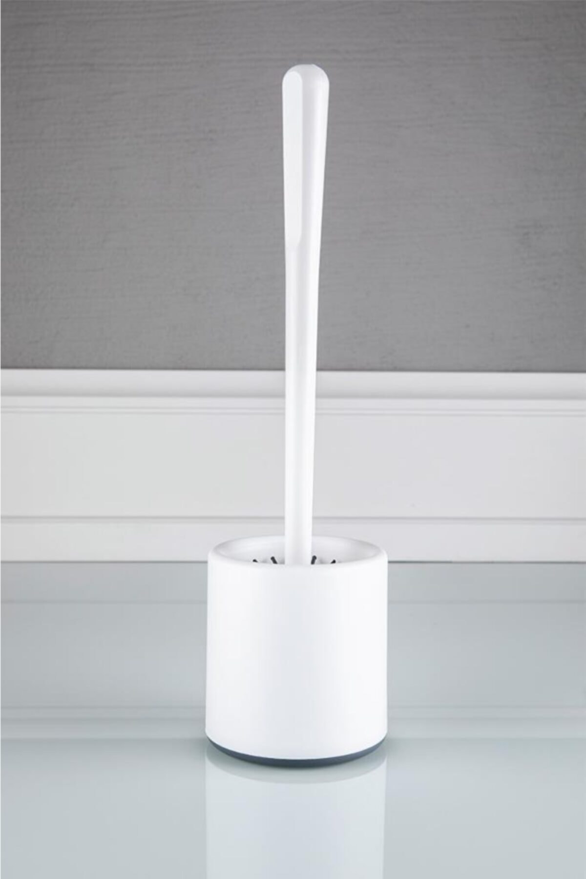 Trend Maison Silikon Wc Tuvalet Banyo Klozet Fırçası Beyaz
