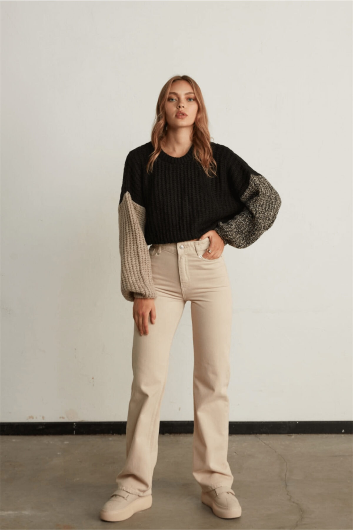 VATKALI High Rise Straight Jean Ekru