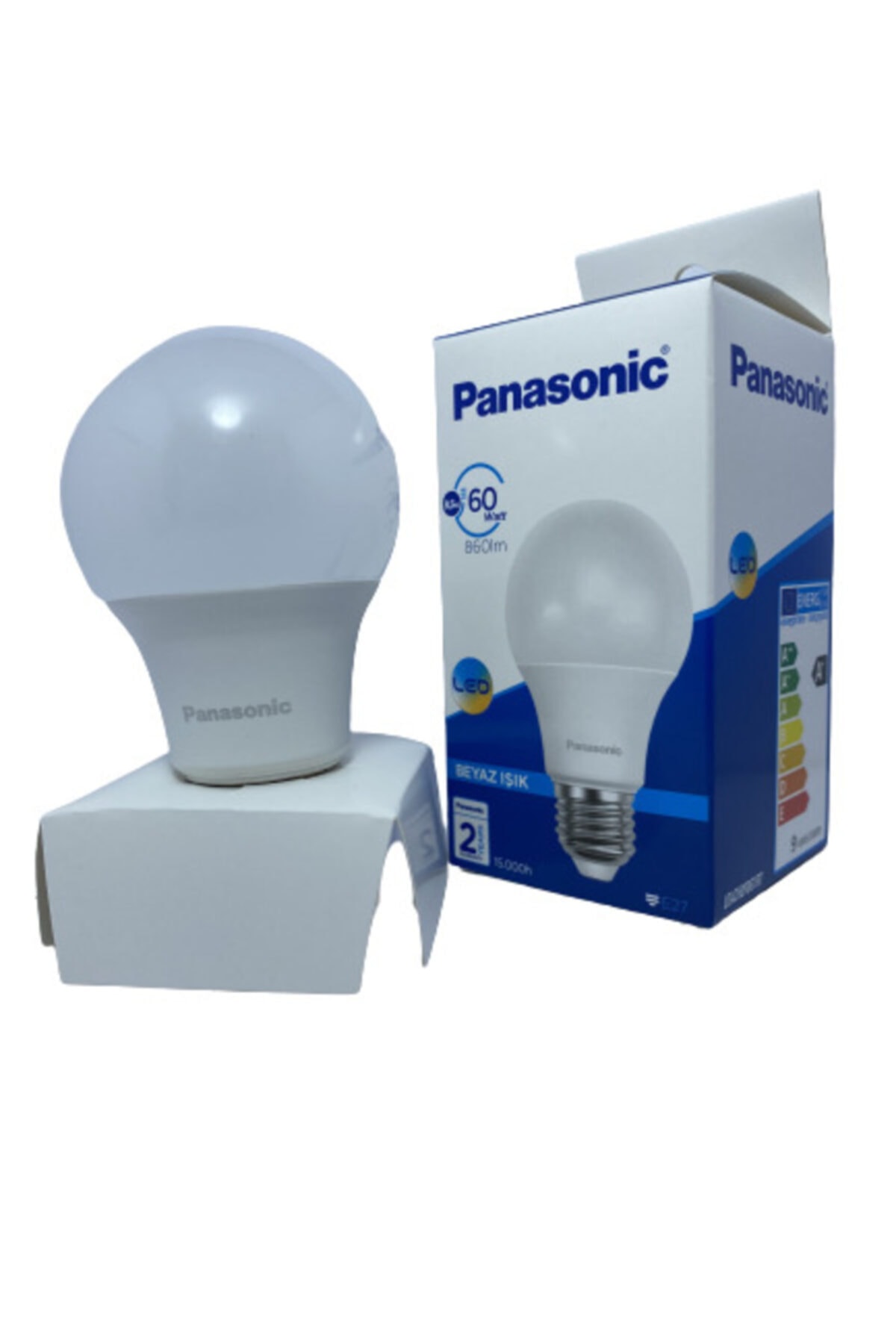 PANASONIC 10 Adet Led Ampül Beyaz Işık 8.5watt 6500k