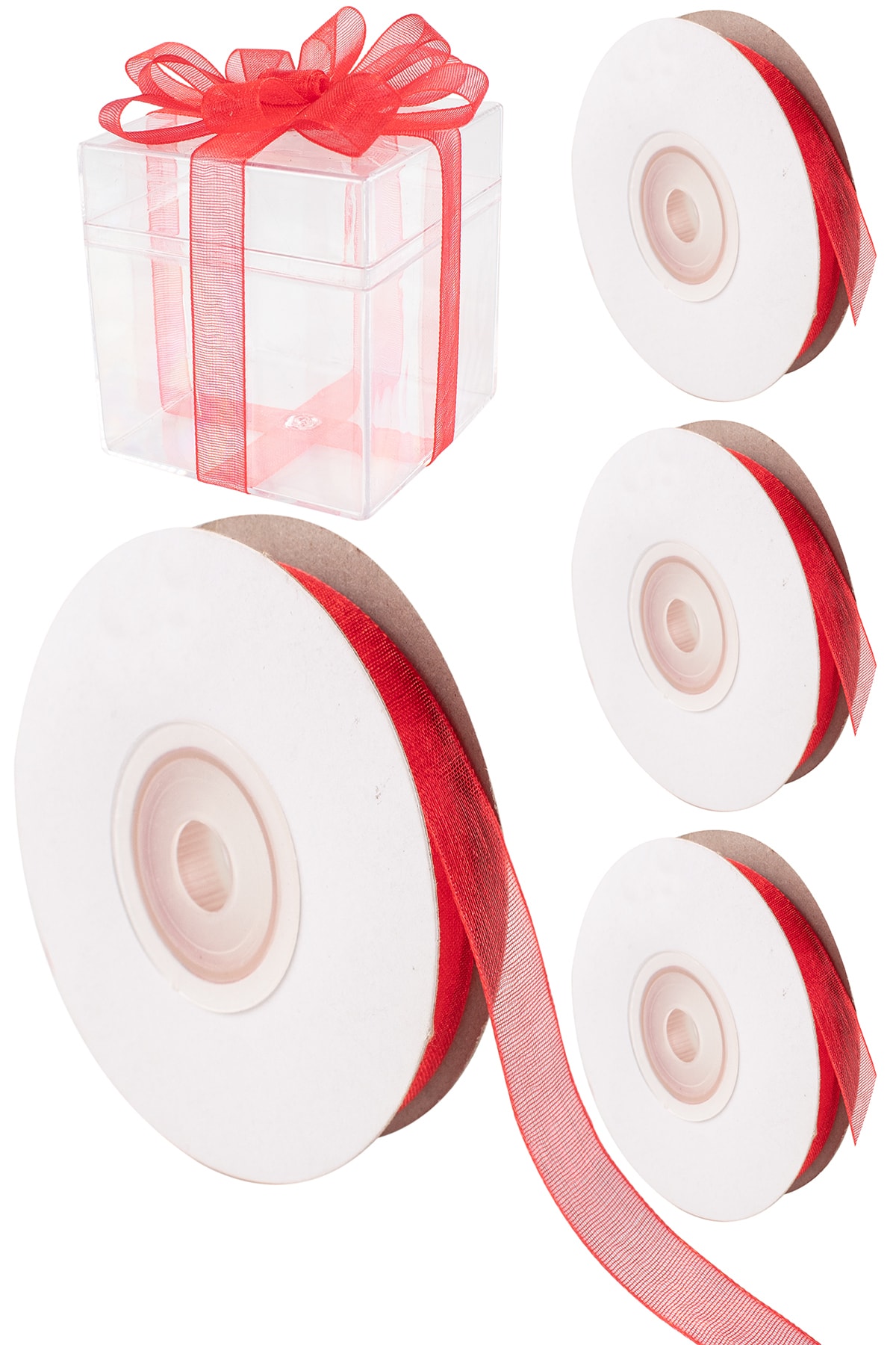 Kına Atölyesi Organze Tül Kurdela 1 Cm 25 Metre 4 Adet