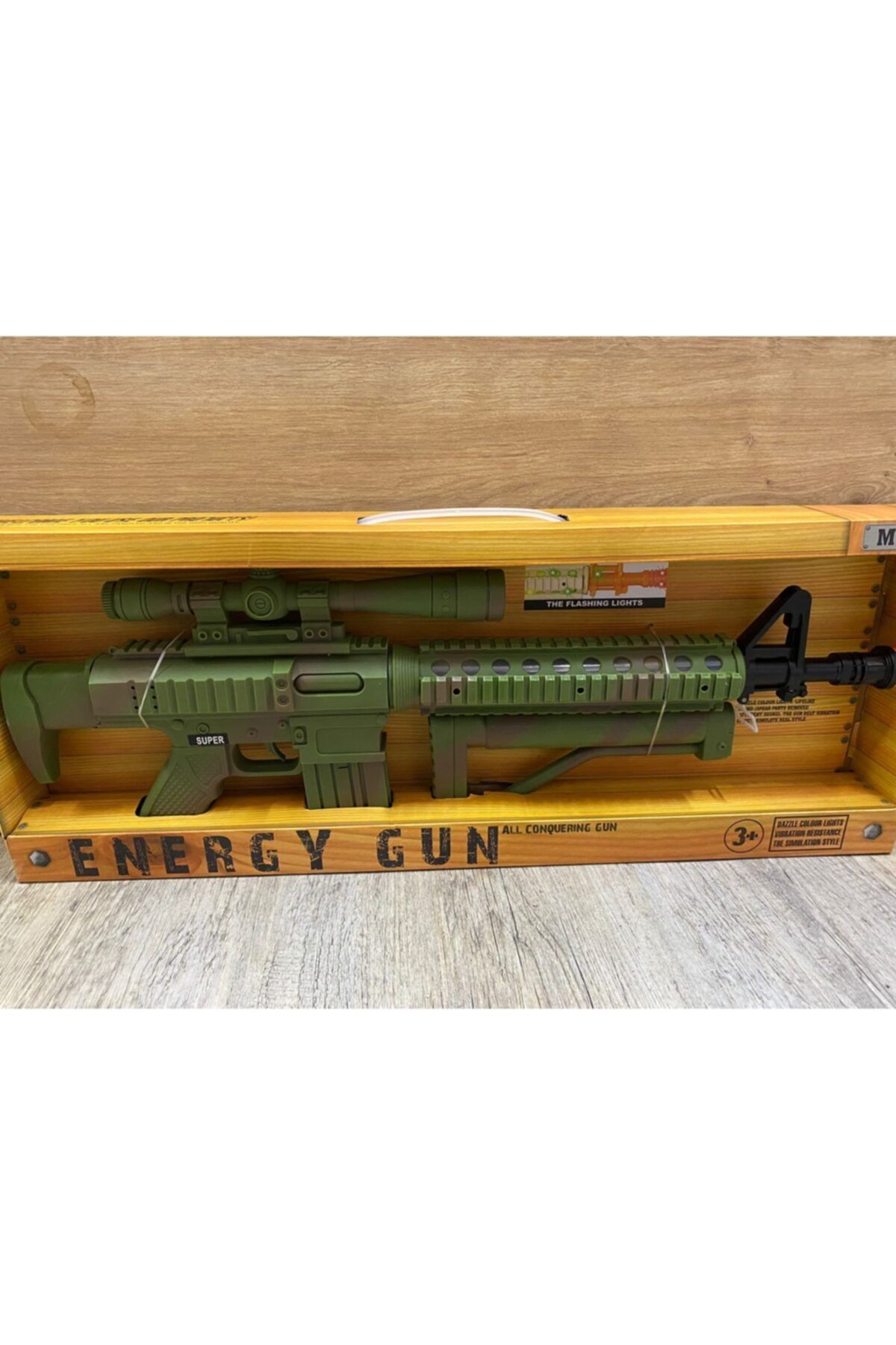 CanEm Oyuncak Silah Oyuncak Pilli Sesli Silah Oyuncak Tüfek Pubg Silah 60cm Silah Parçalanıp Birleştirilir