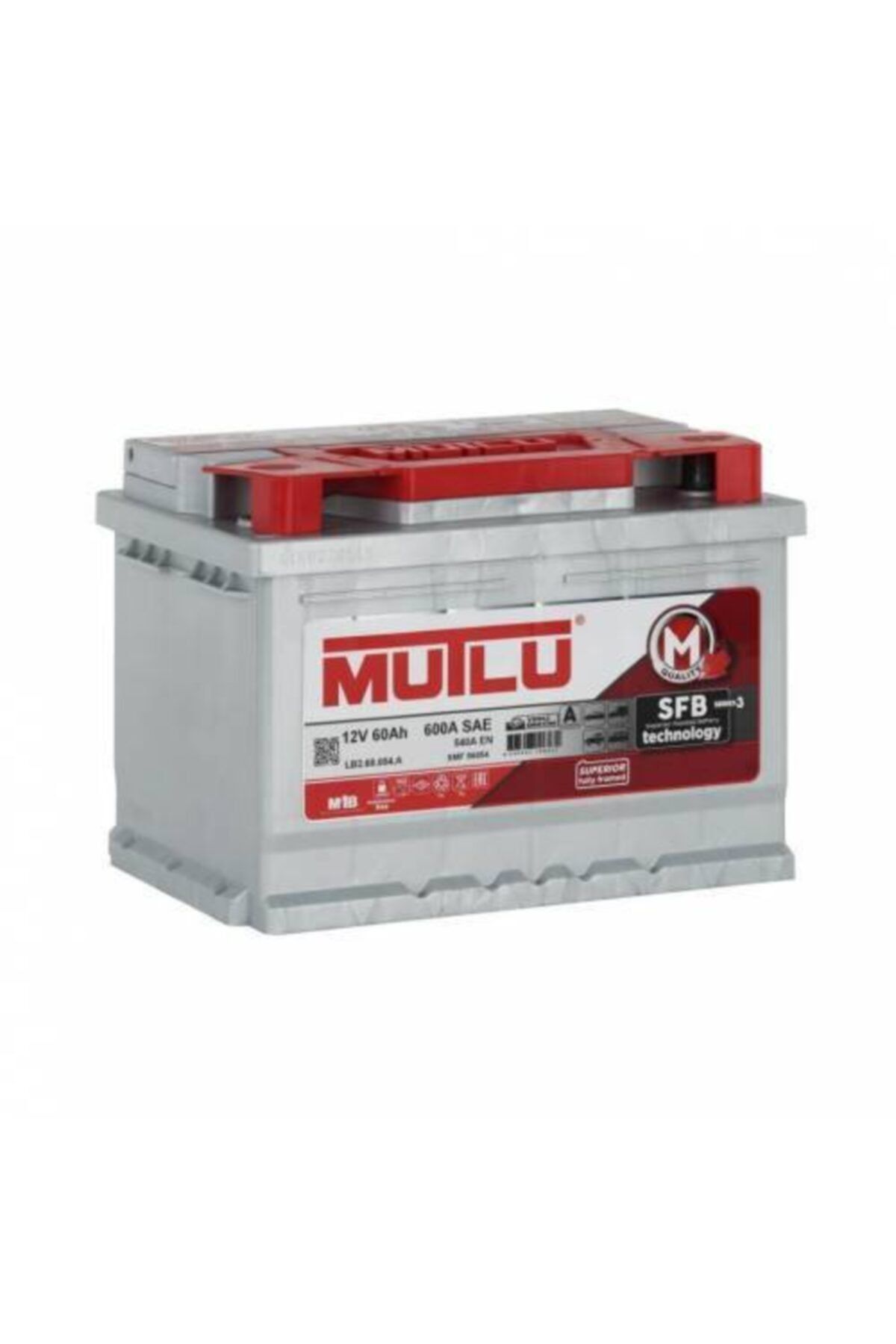 MUTLU AKÜ 60 Amper 12 v 60 ah Sfb Seri 3 Alçak Tip