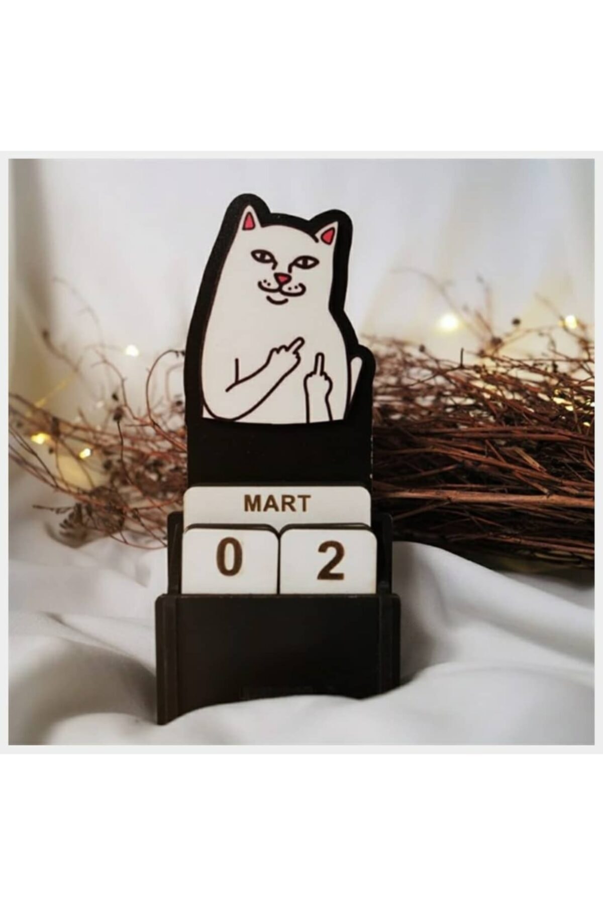 Nanelimonshop Kedi Sonsuz Masa Takvimi