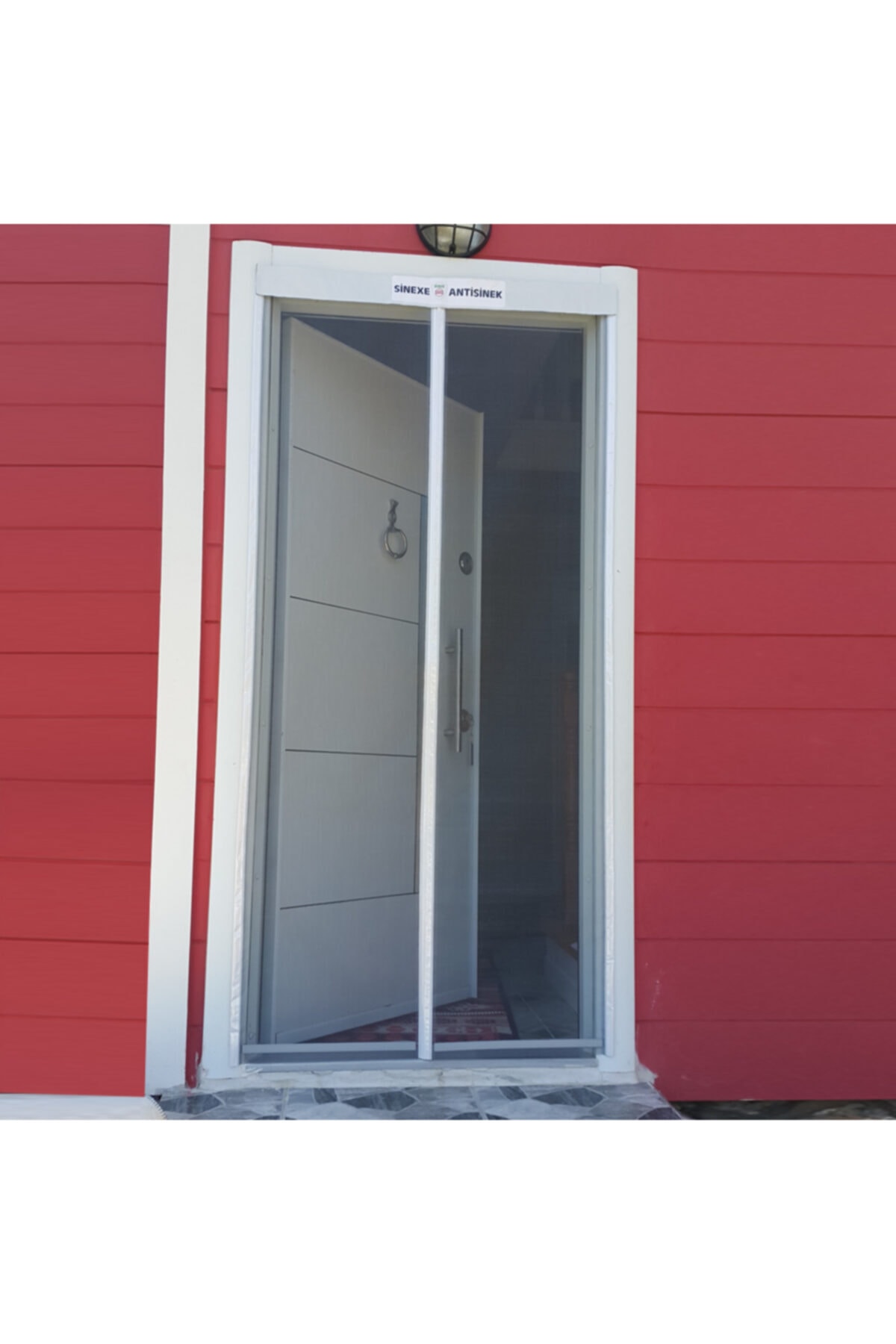 Sinexe Antisinek Mıknatıslı Otomatik Kapı Sinekliği Fiberglass Yanmaz Sineklik